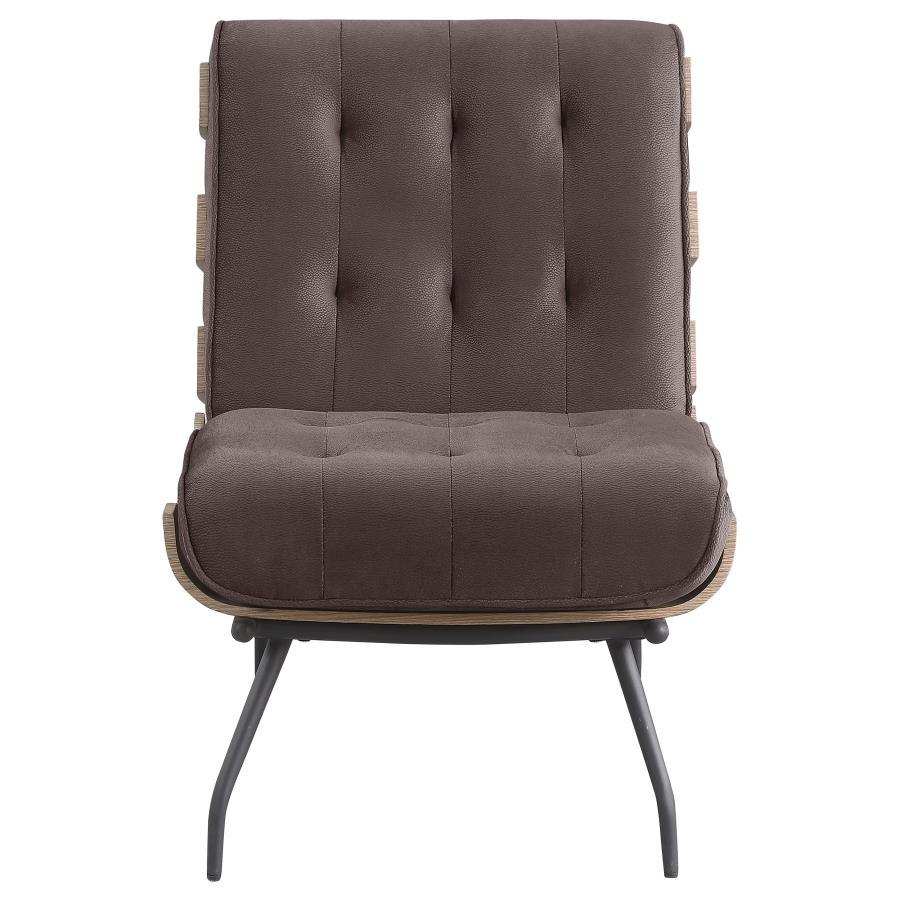 Aloma - Upholstered Tufted Armless Accent Chair - Best Buy Furniture