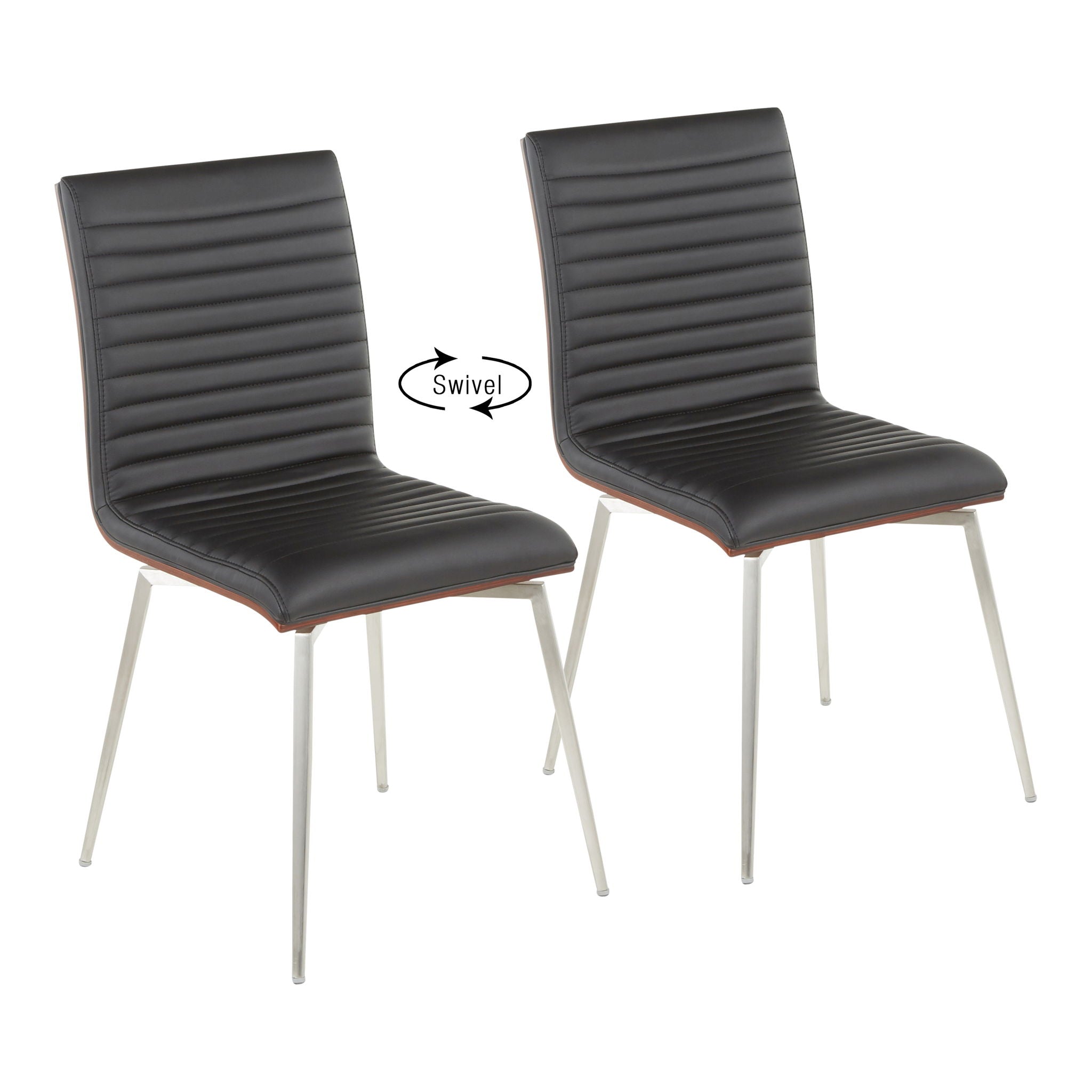Mason - Contemporary Dining Chair (Set of 2) With Swivel - Best Buy Furniture