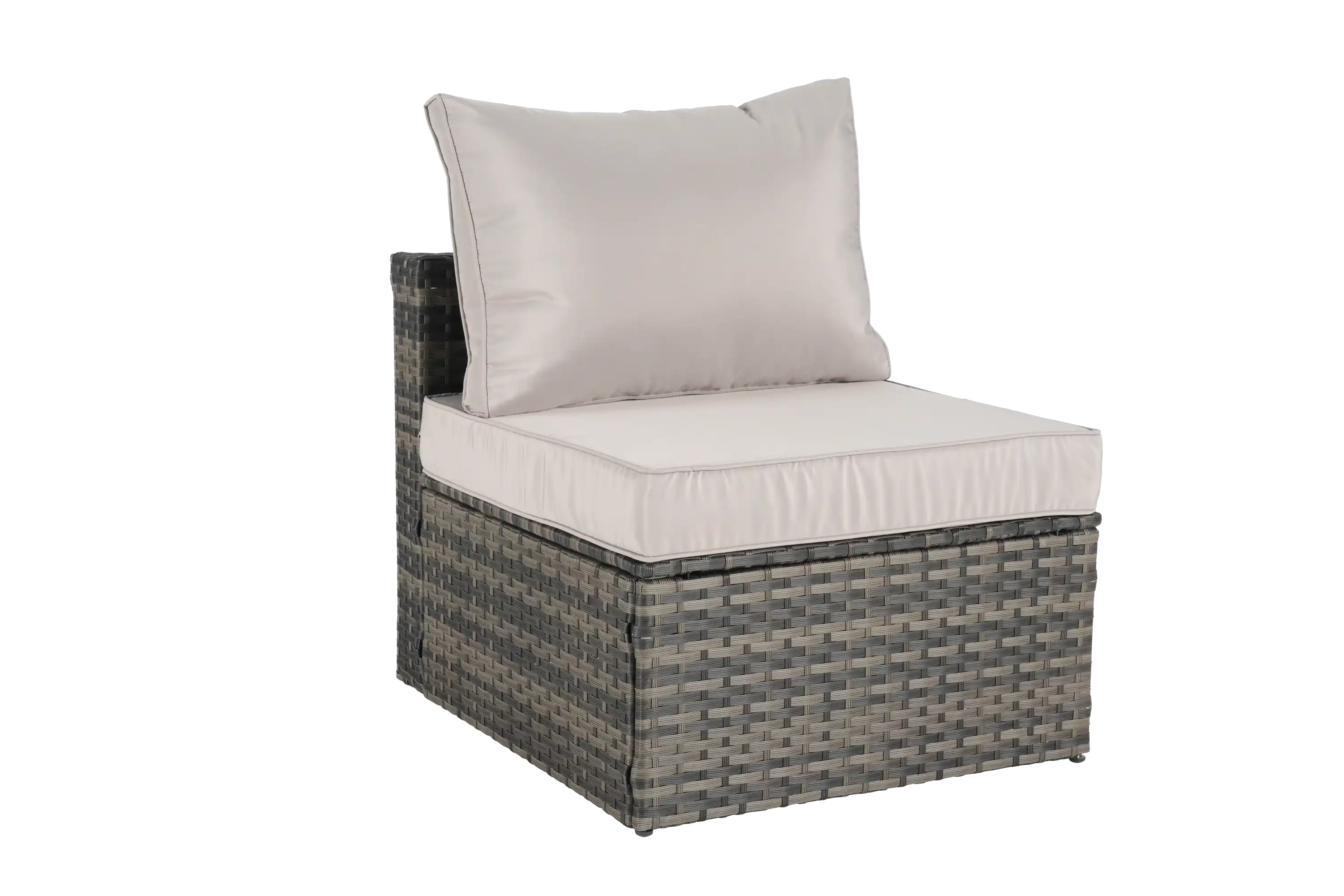 8 Piece L- Shaped Outdoor Patio Sofa Set with Ottoman & Glass Top Table - Best Buy Furniture