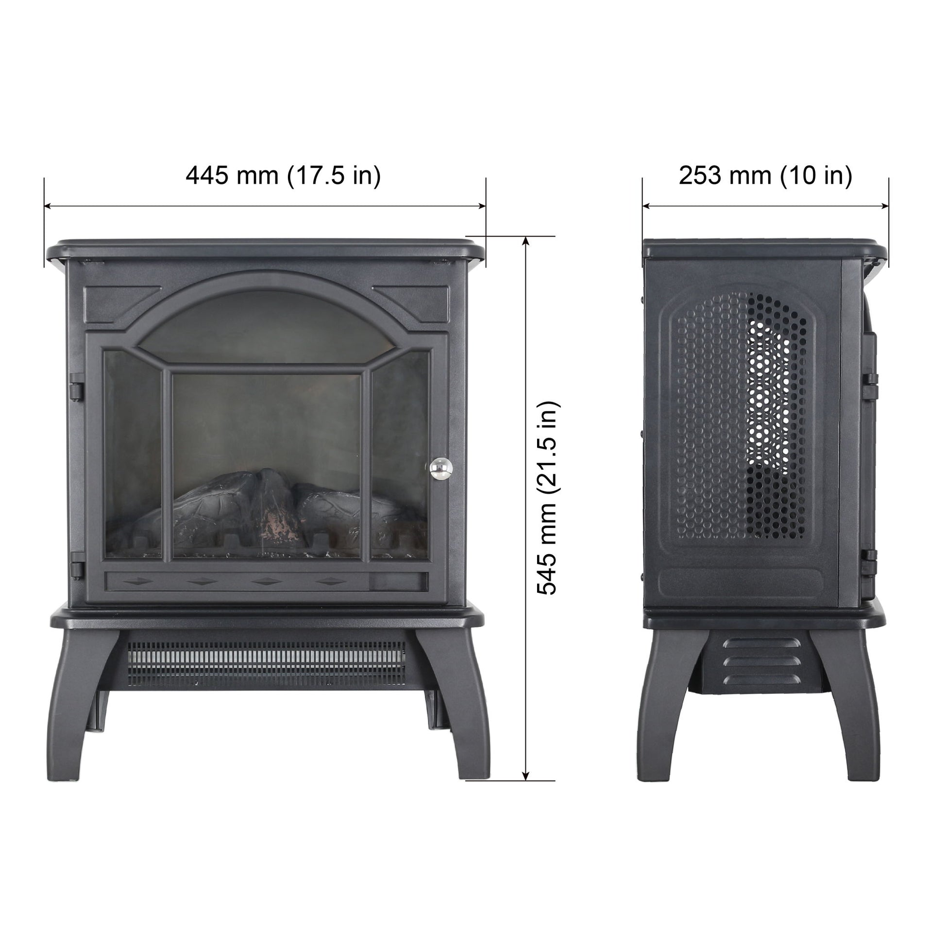 3D Flame Electric Infrared Quartz Fireplace Stove With Remote Control - Best Buy Furniture