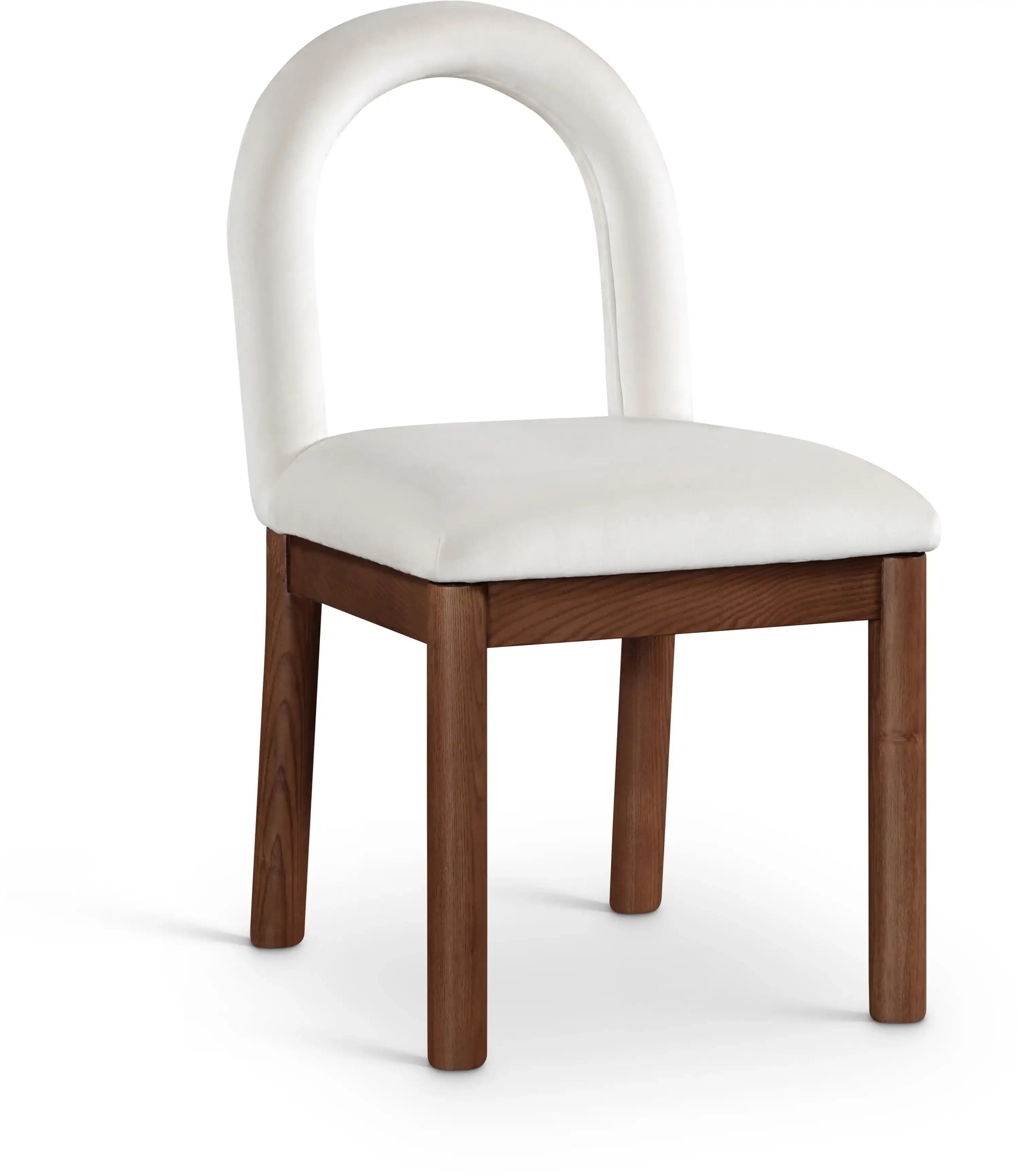 Conrad - Velvet Dining Chair With Brown Legs - Best Buy Furniture