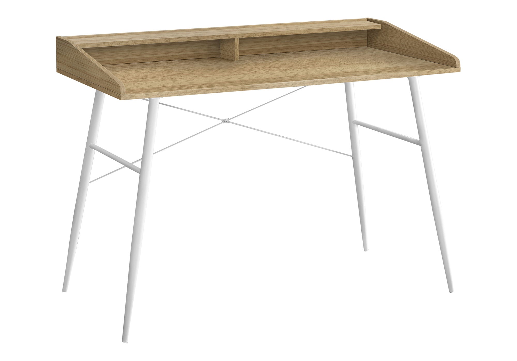 Computer Desk For Home Office, Laptop, Storage Shelves, Contemporary Versatile Placement - Natural - Best Buy Furniture