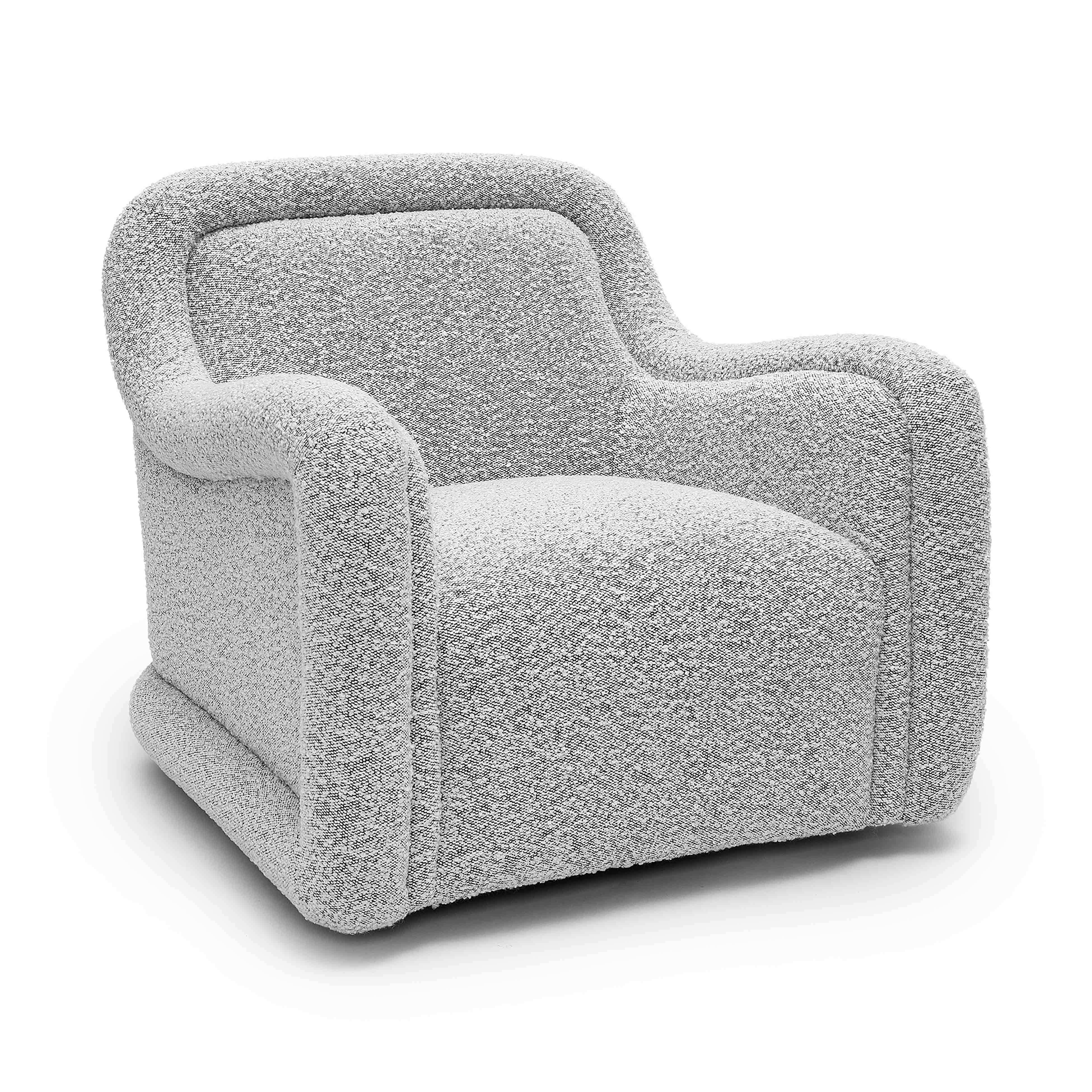 Charli - Boucle Swivel Chair - Best Buy Furniture
