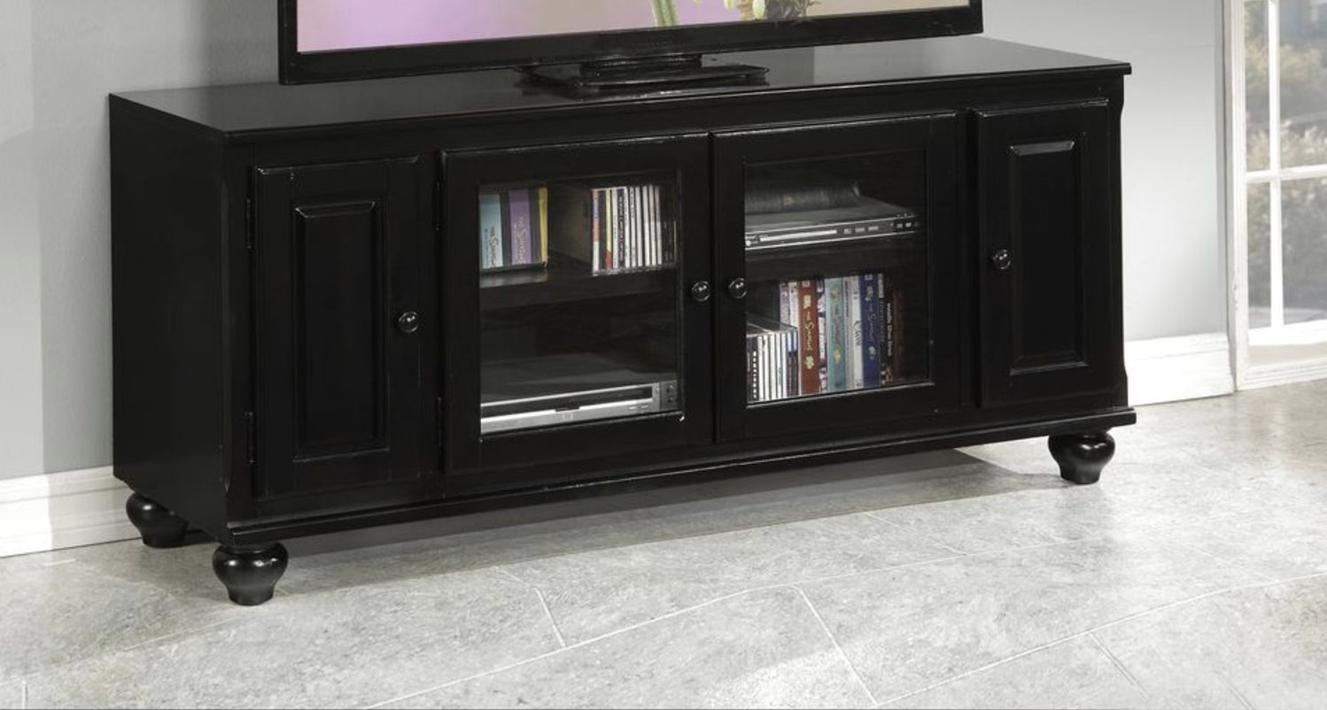 Ferla - TV Stand - Black - Best Buy Furniture