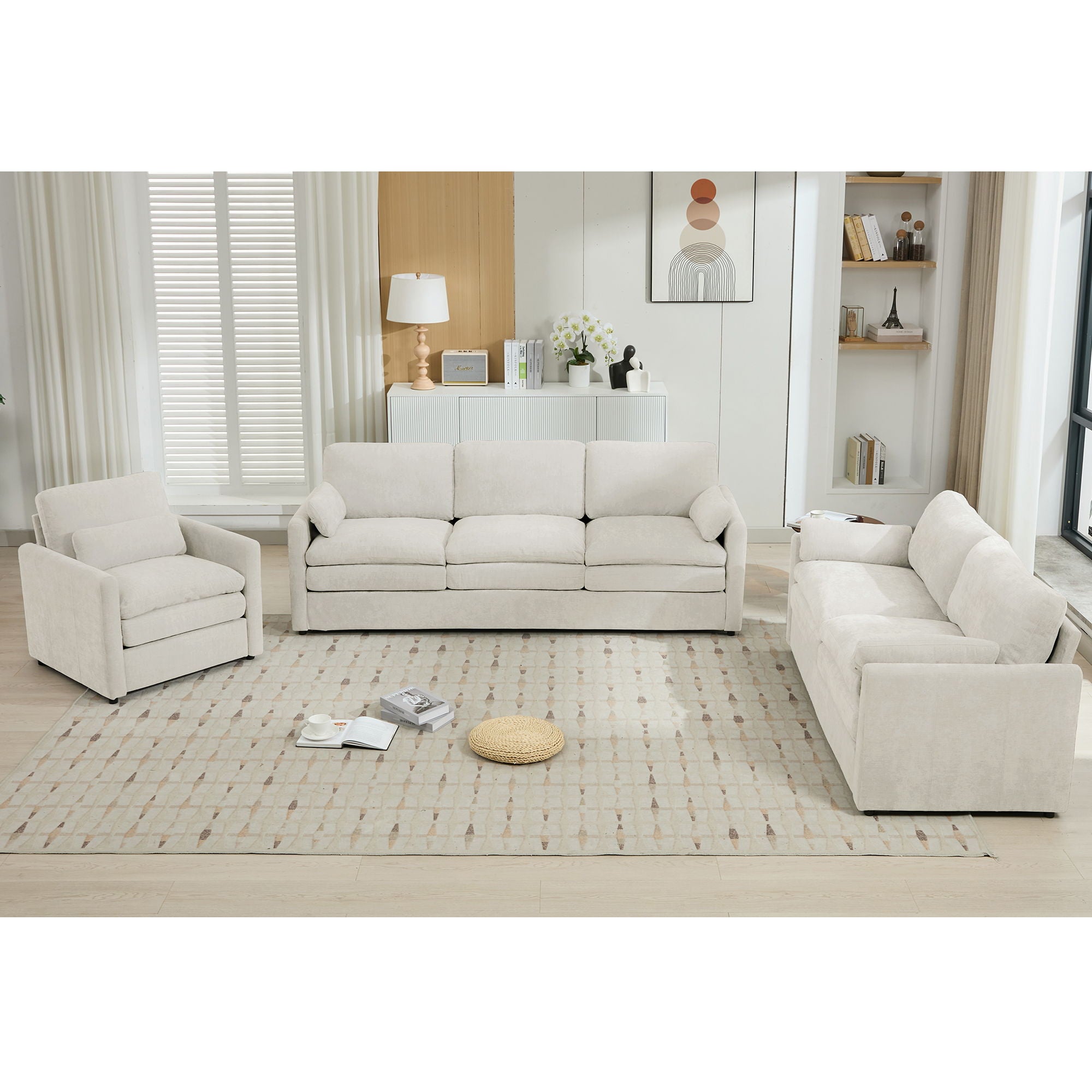 Cozy Upholstered Sofa Set For Living Room - Best Buy Furniture