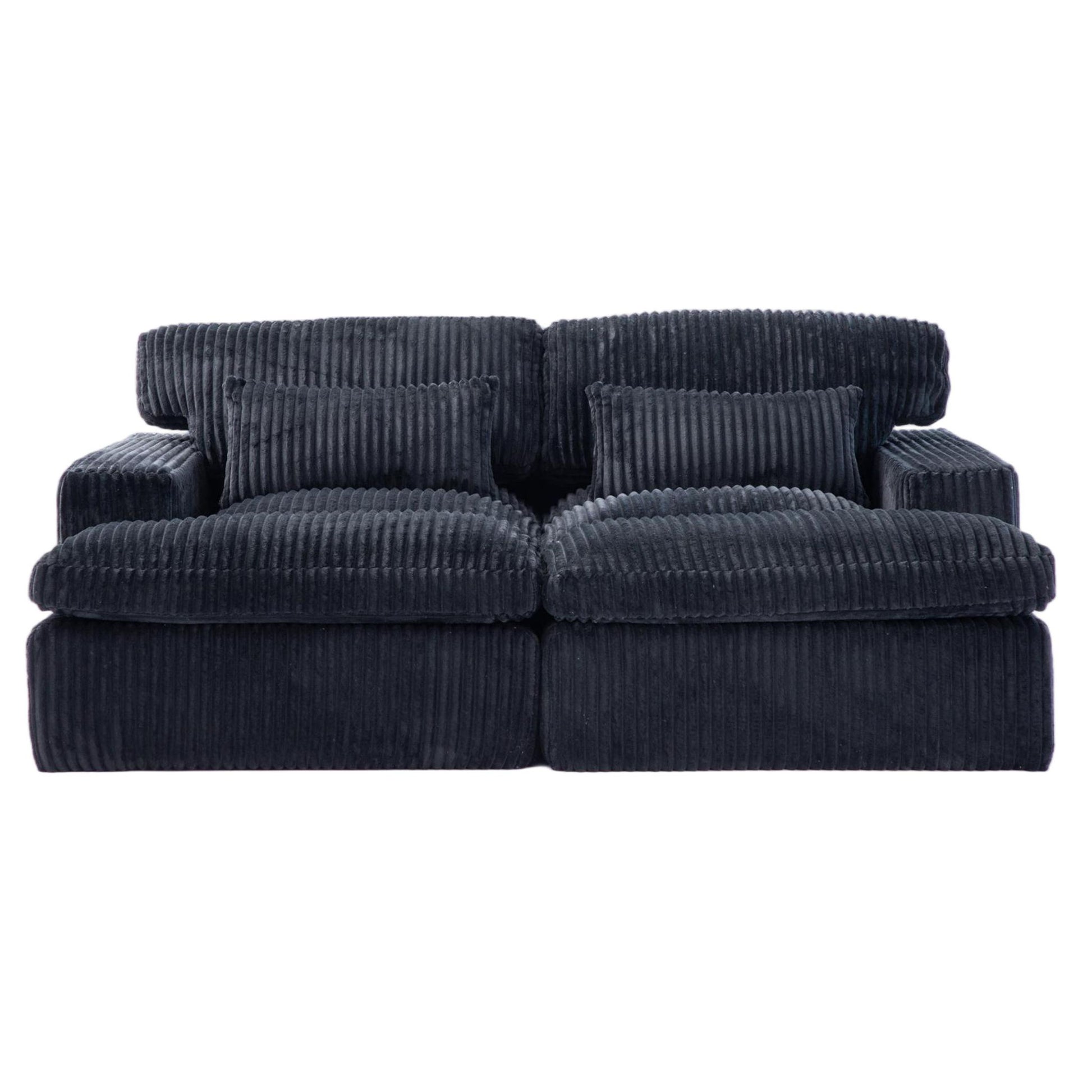 Double Chaise Lounge Chair, Oversized Upholstered Sleeper Cloud Couch - Best Buy Furniture