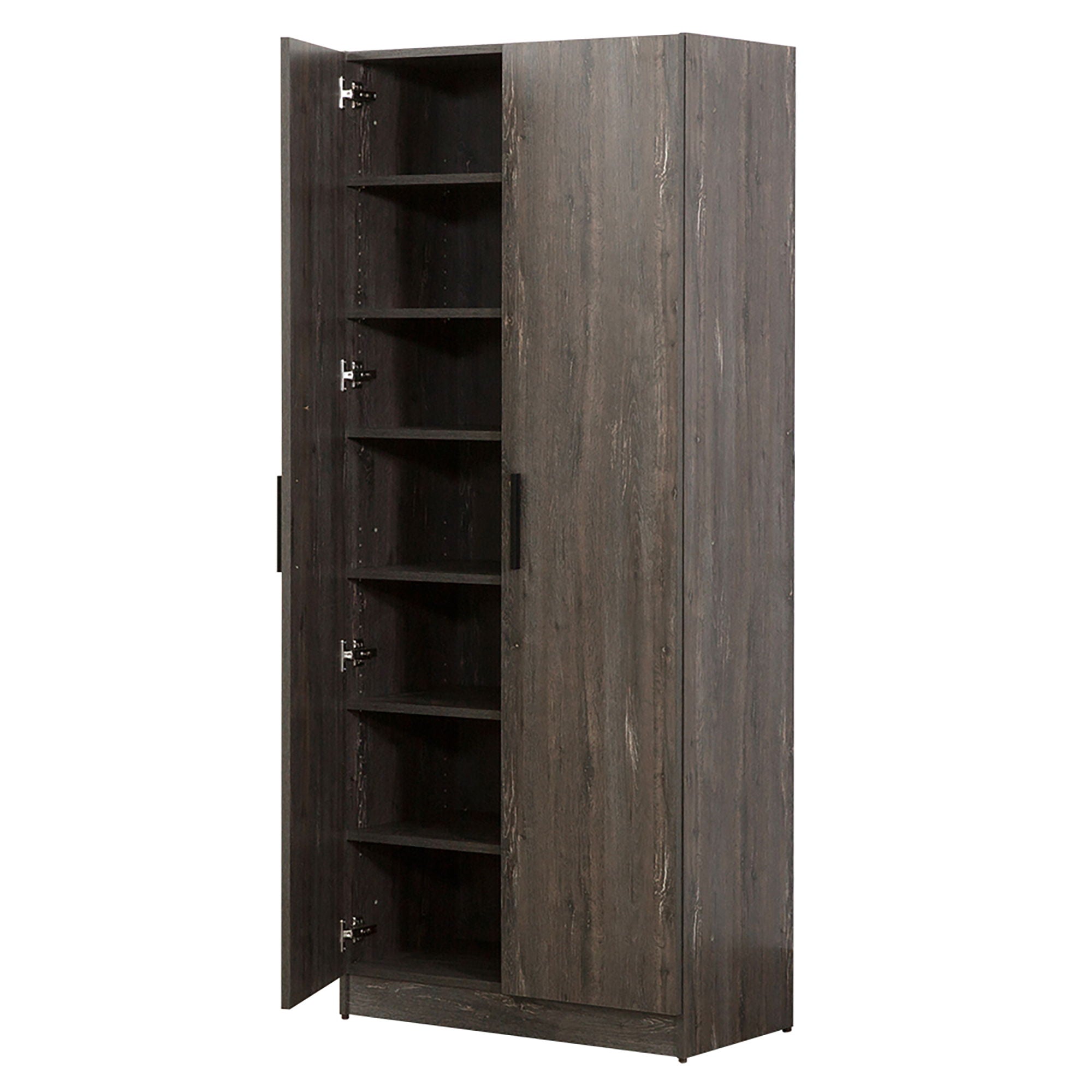 Mia - Farmhouse Shoe Cabinet With 6 Shelves - Best Buy Furniture