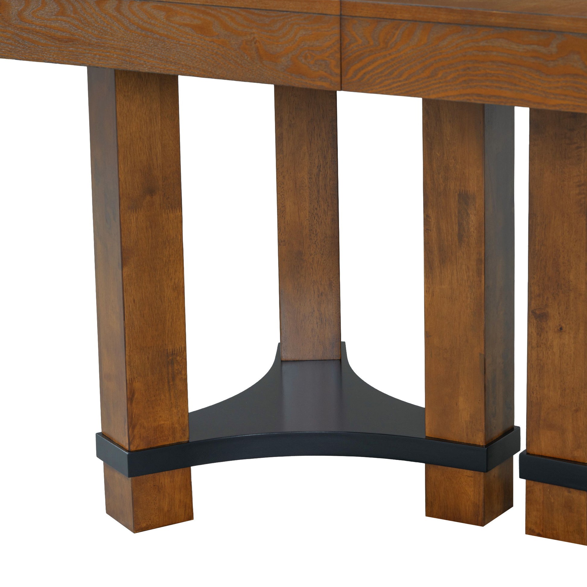 Topmax - 7 Piece Rustic Extendable Dining Table Set With Removable Leaf, 2 Arm Chairs And 4 Armless Chairs - Best Buy Furniture