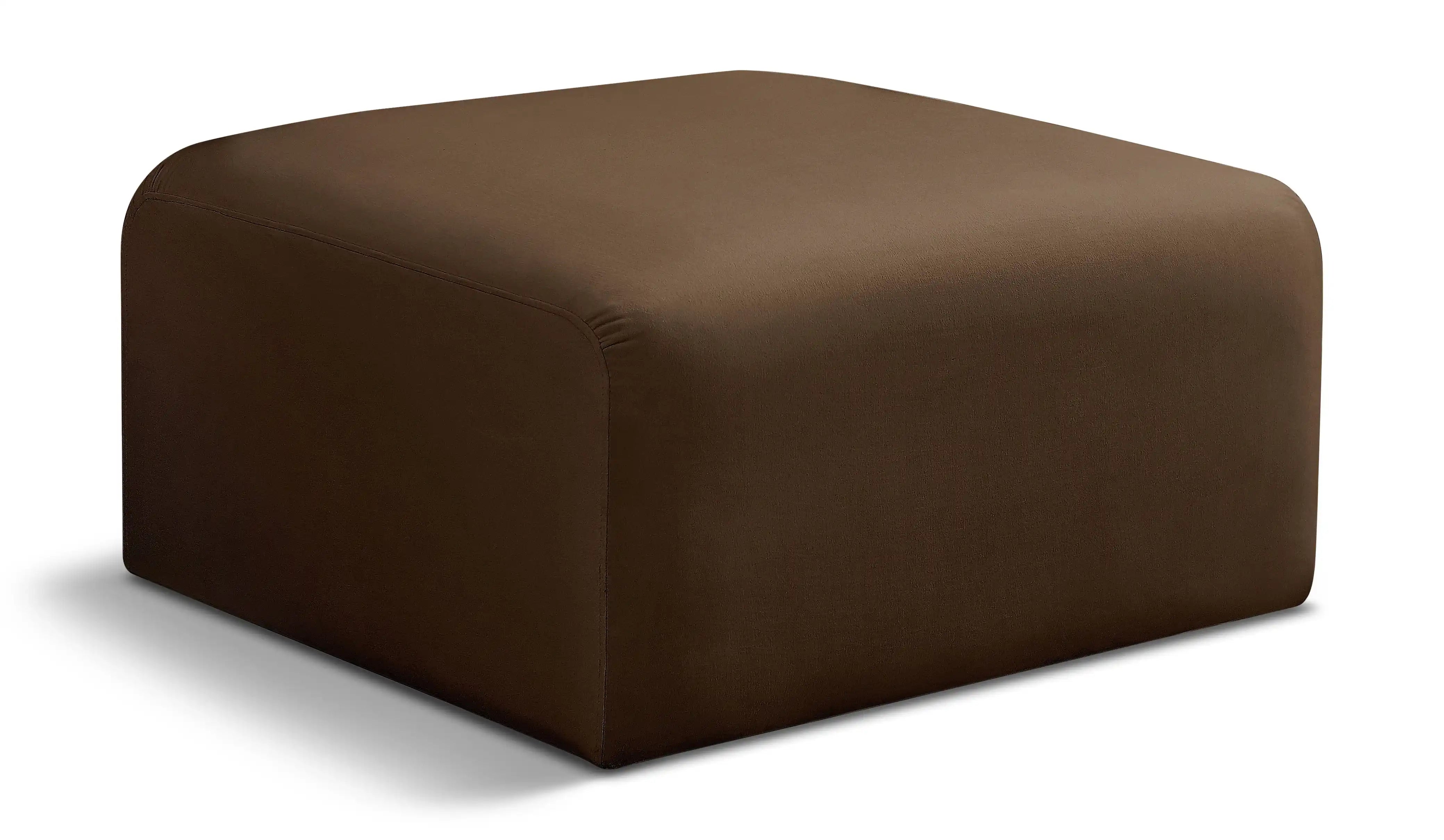 Arc - Velvet Ottoman - Best Buy Furniture