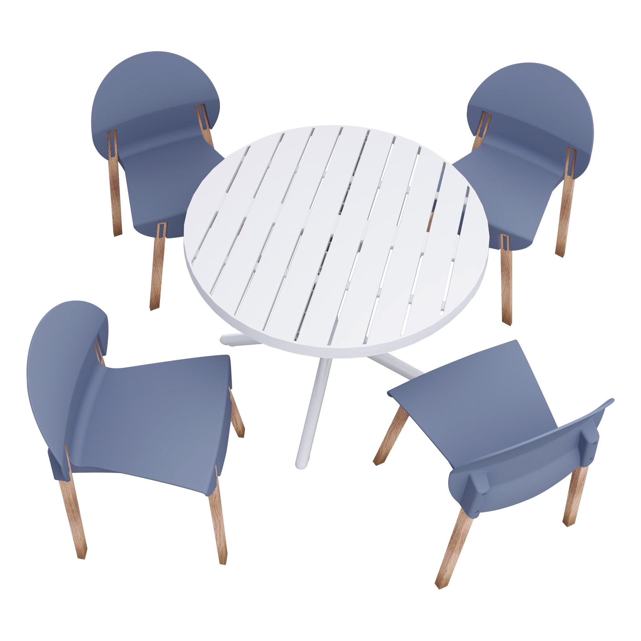 4 Piece Set Of Single Chairs, Traditional Elements With Round Table - Best Buy Furniture