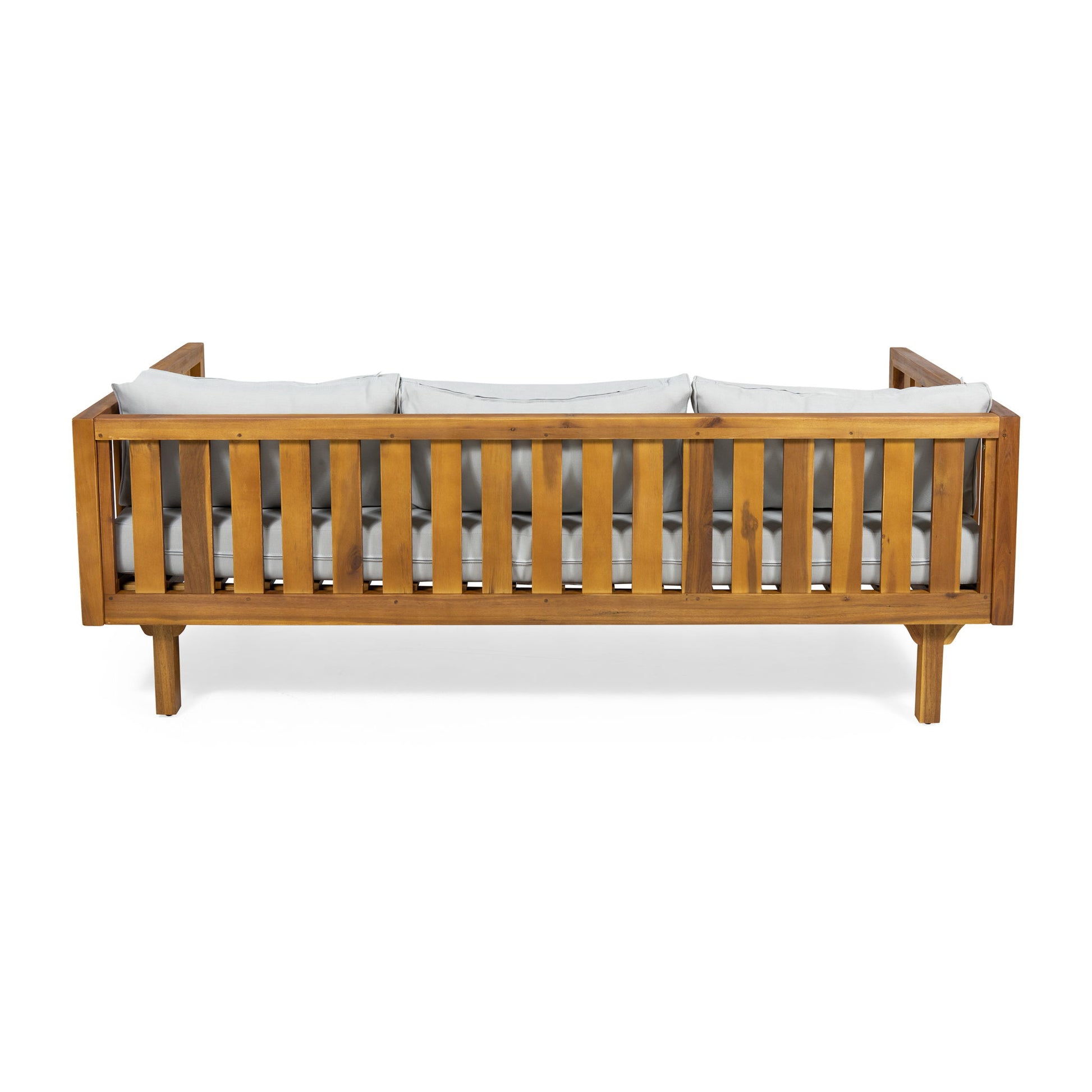 Claremont - 3 Seater Daybed Teak Acacia Wood Water Resistant Cushions - Best Buy Furniture