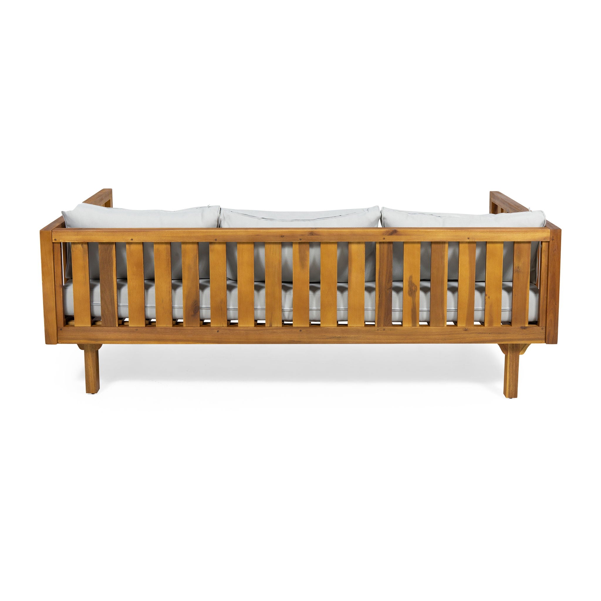 Claremont - 3 Seater Daybed Teak Acacia Wood Water Resistant Cushions - Best Buy Furniture