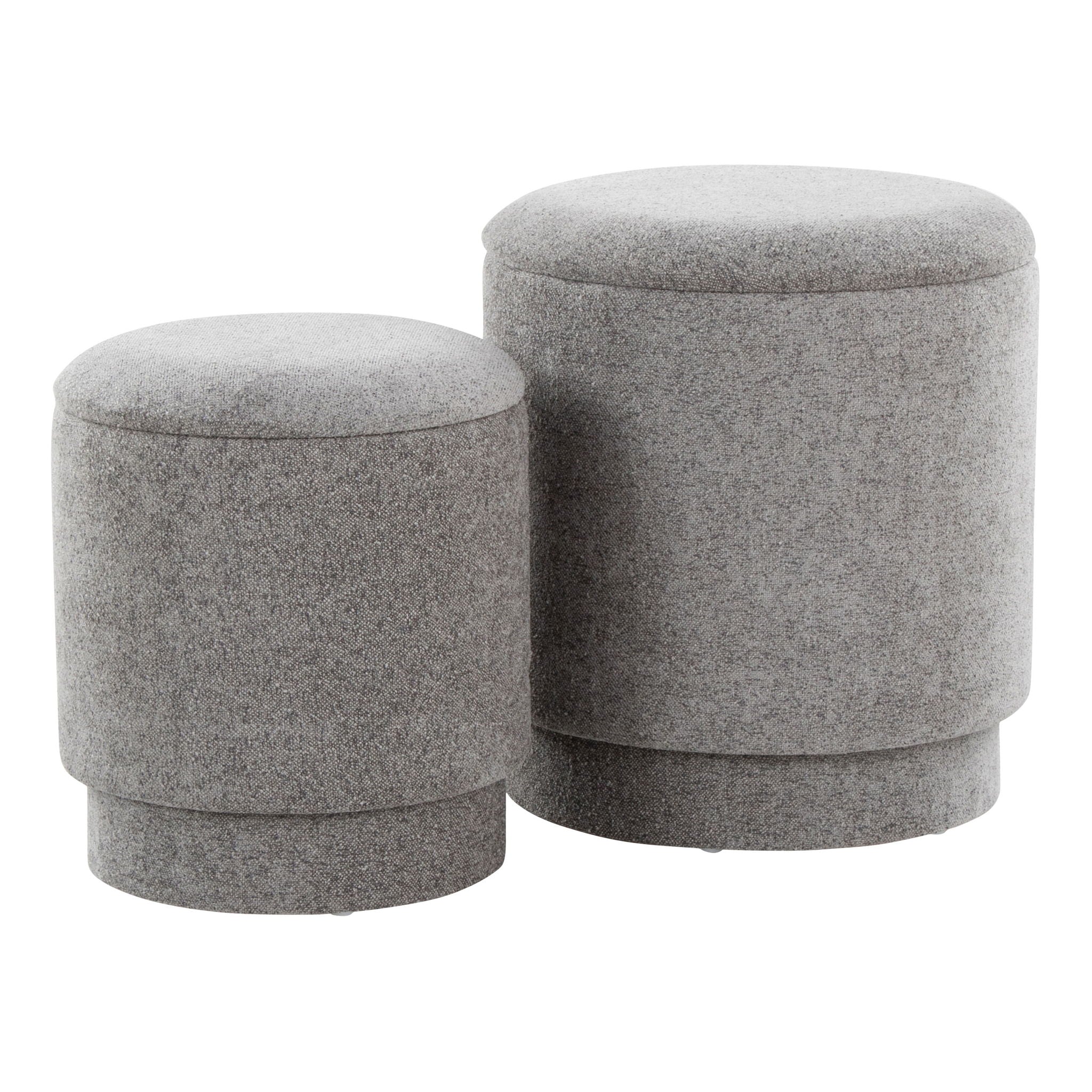 Marla - Upholste Contemporary Ottoman Set - Best Buy Furniture