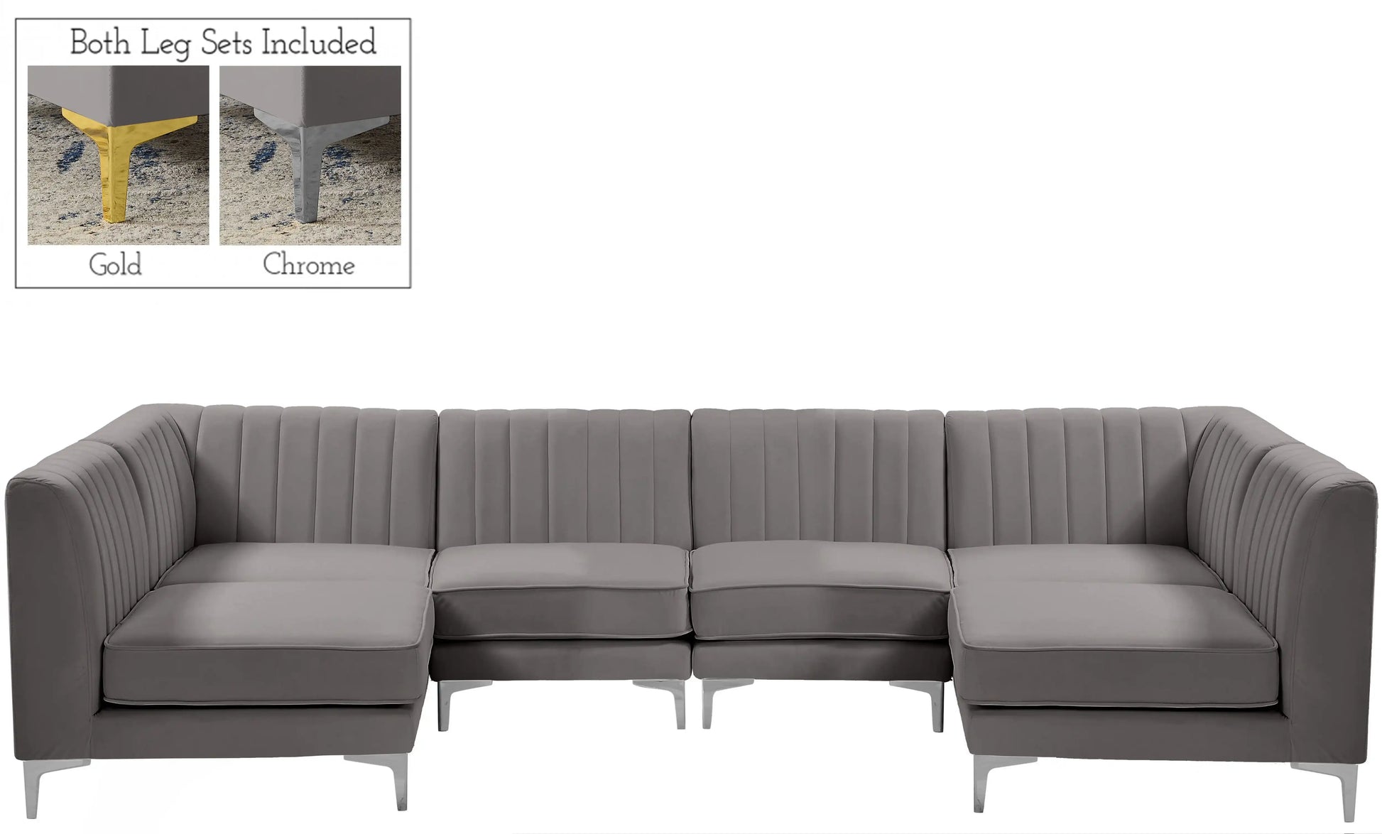 Alina - 6 Piece Modular U-Shaped Sectional - Best Buy Furniture