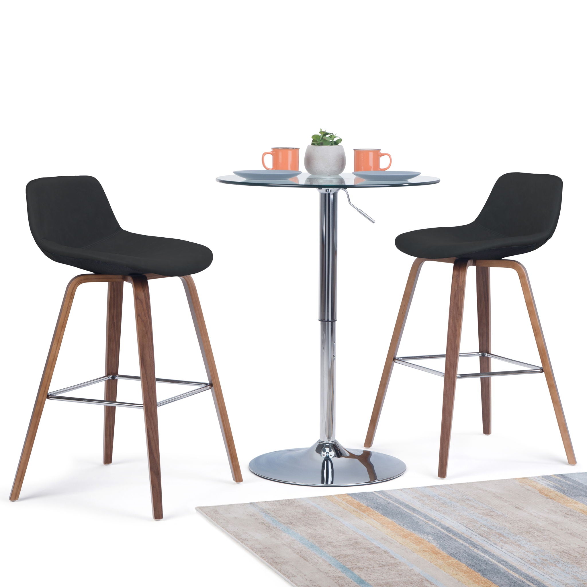 Randolph Bentwood - Counter / Bar Height Stool (Set of 2) - Best Buy Furniture