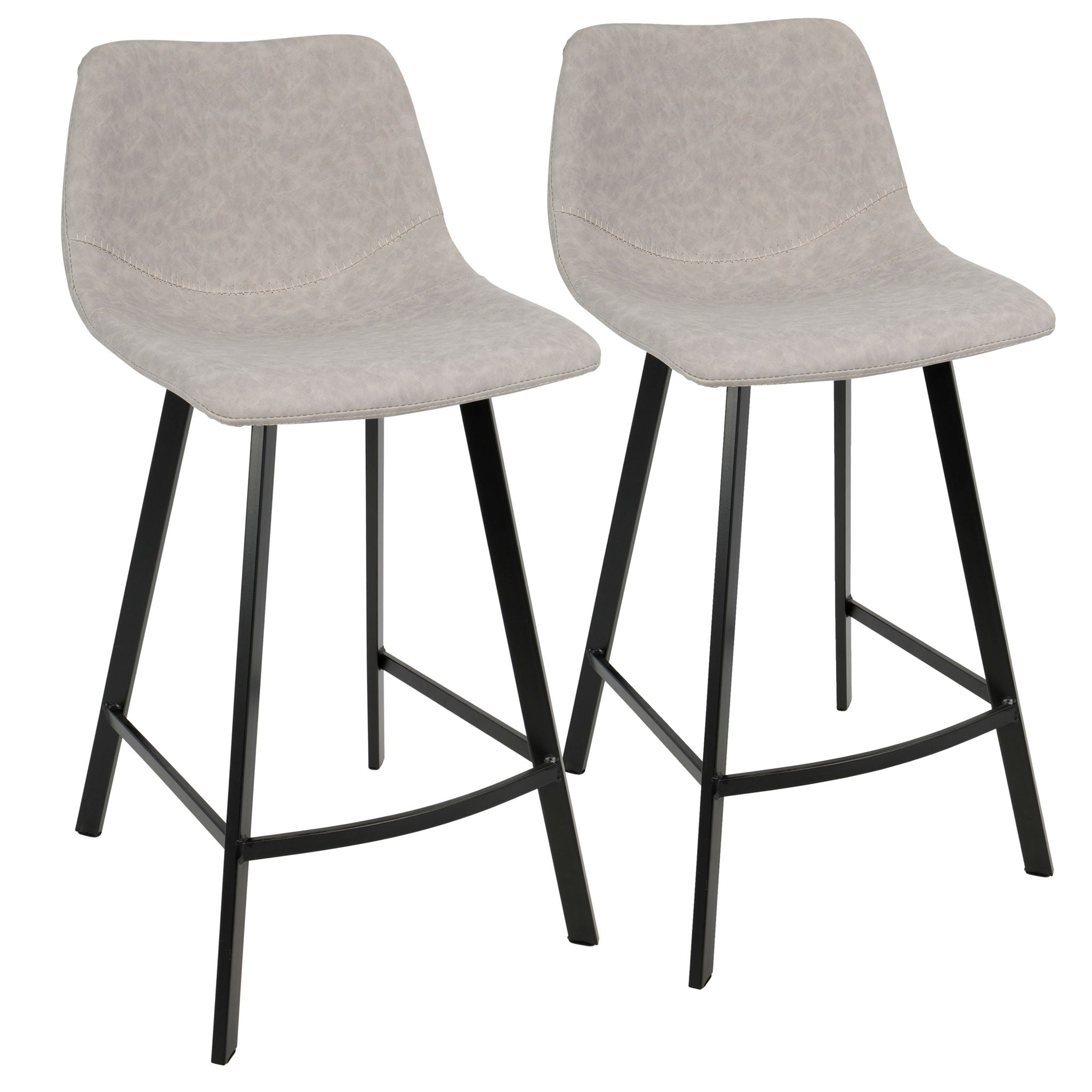 Outlaw - Industrial Counter Stool (Set of 2) - Best Buy Furniture