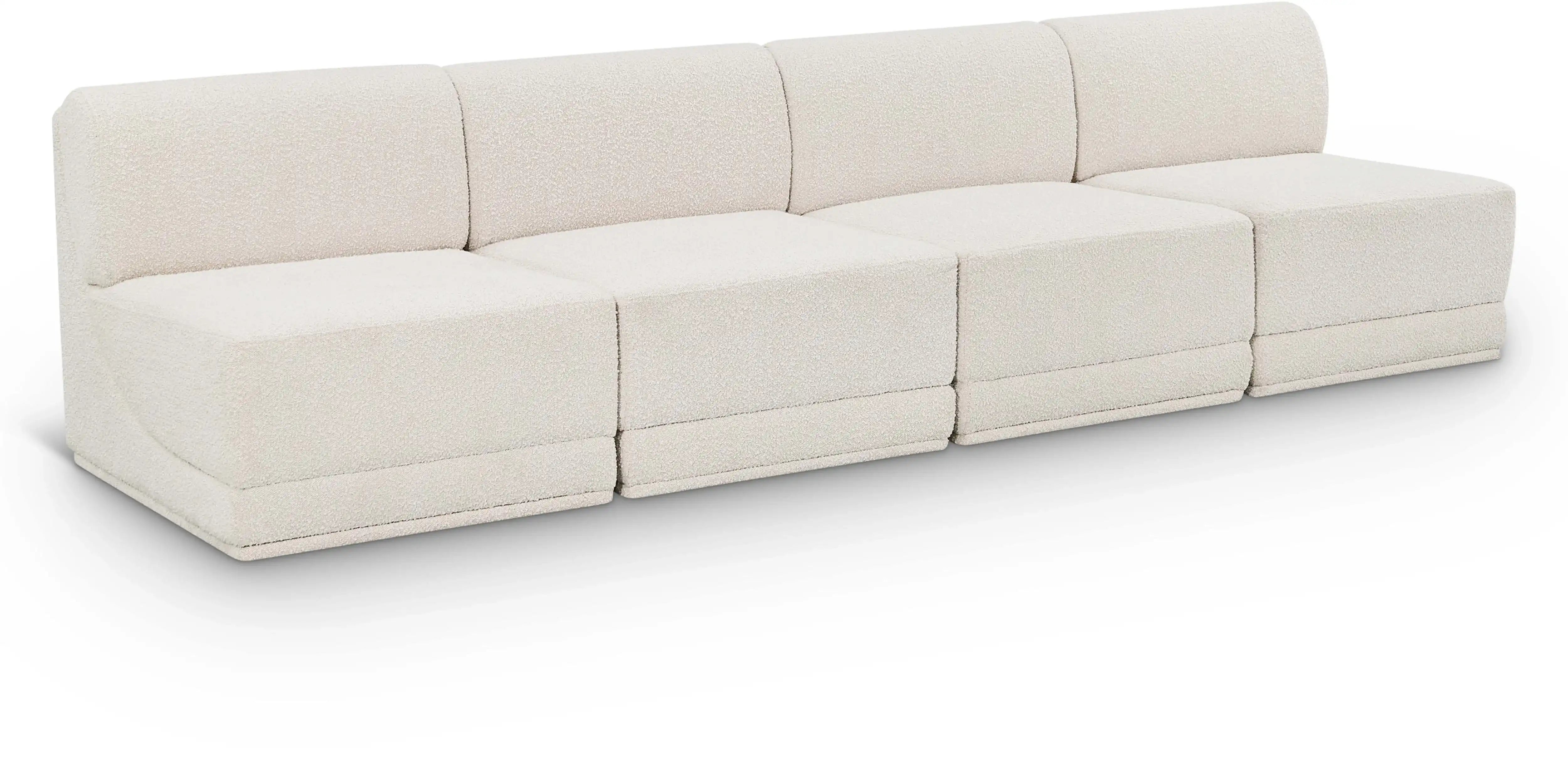Ollie - 4 Seat Armless Modular Sofa - Best Buy Furniture