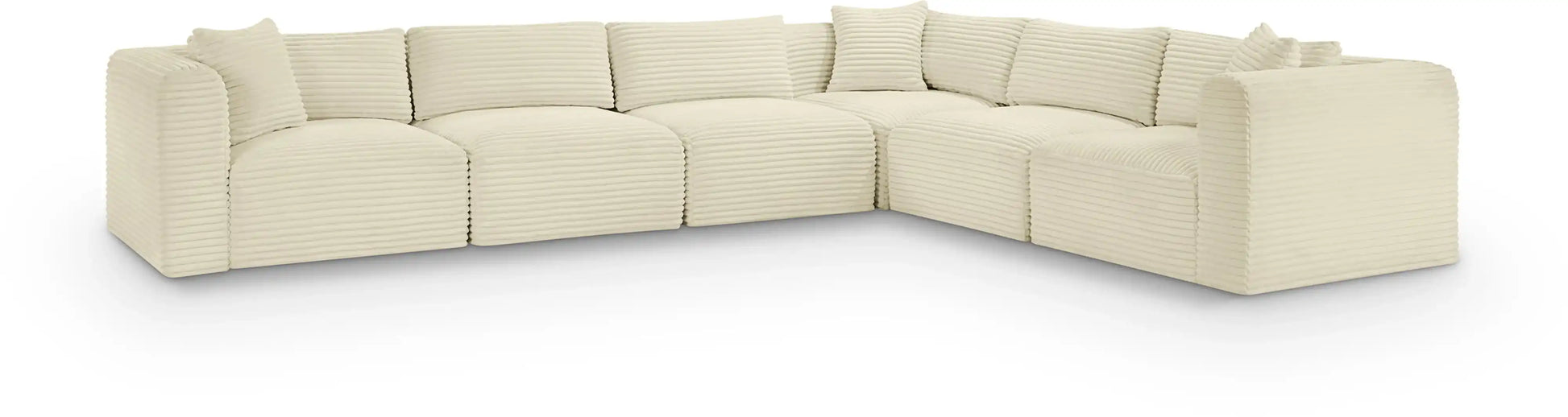Shaggy - 6 Piece Modular Corner Sectional - Best Buy Furniture