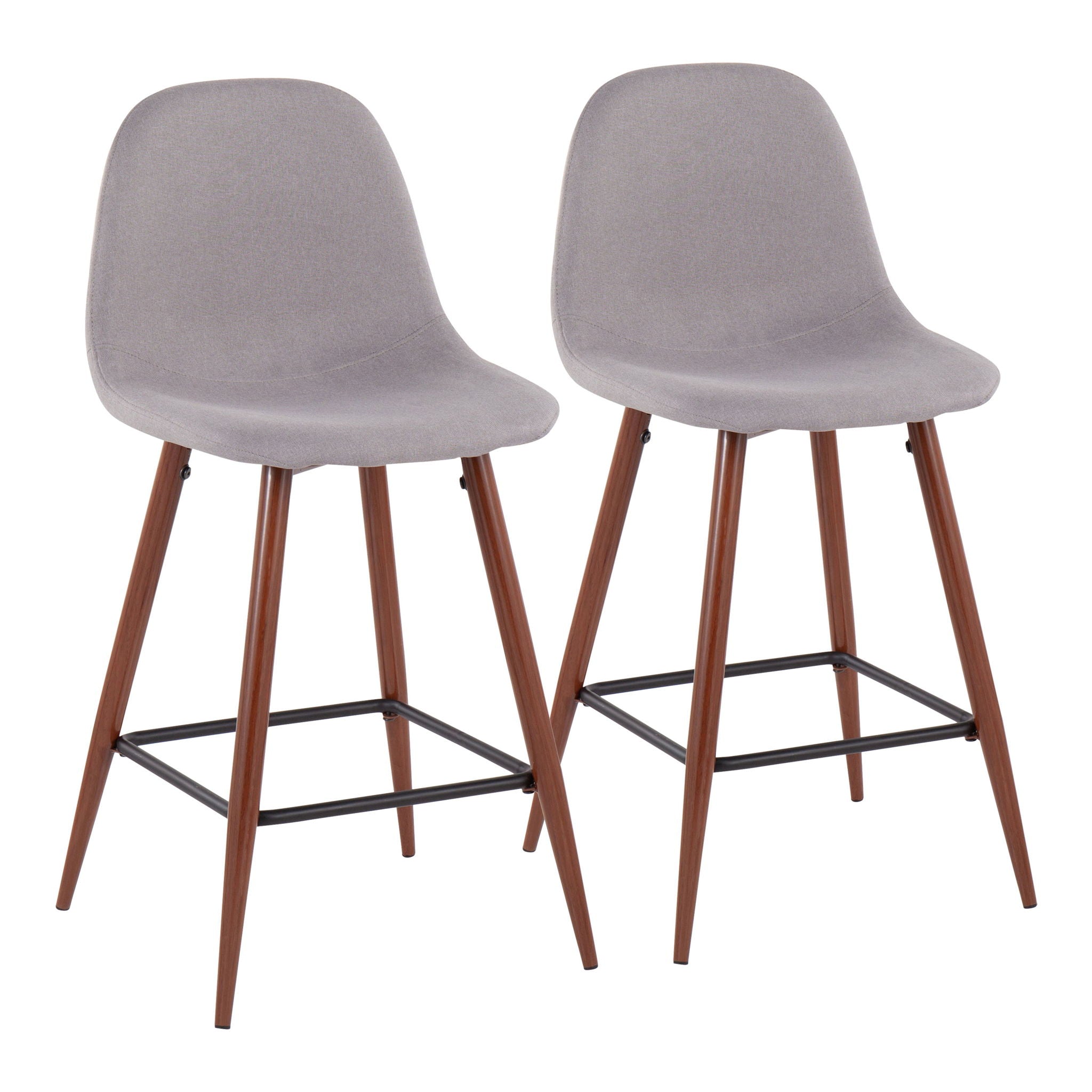 Pebble - Mid Century Modern Counter Stool (Set of 2) - Best Buy Furniture