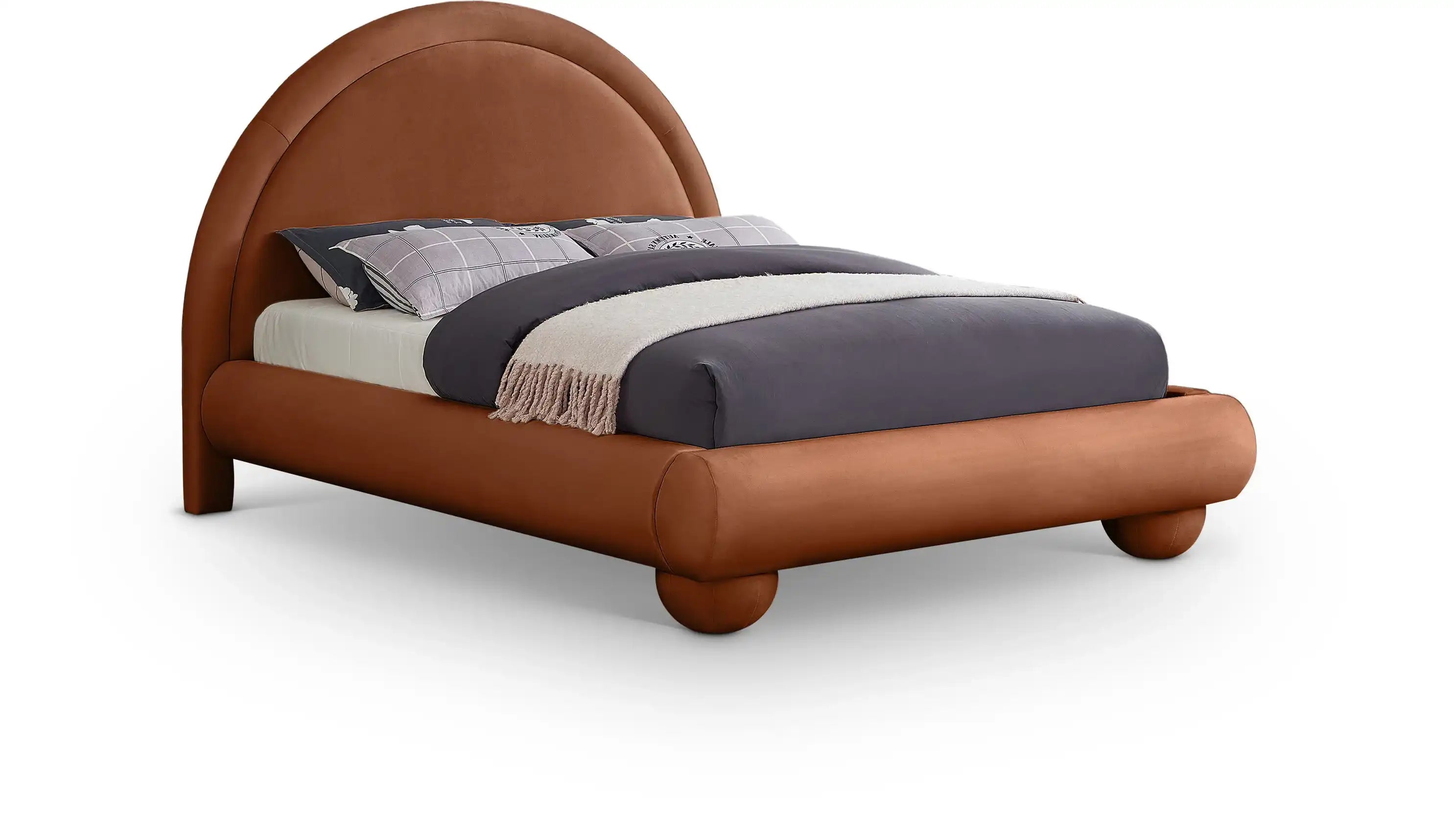 Madrid - Velvet Upholstered Bed - Best Buy Furniture