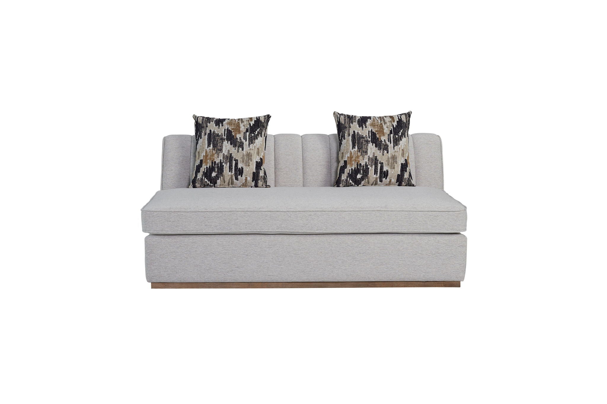 Channel - Armless Loveseat - Off White - Best Buy Furniture