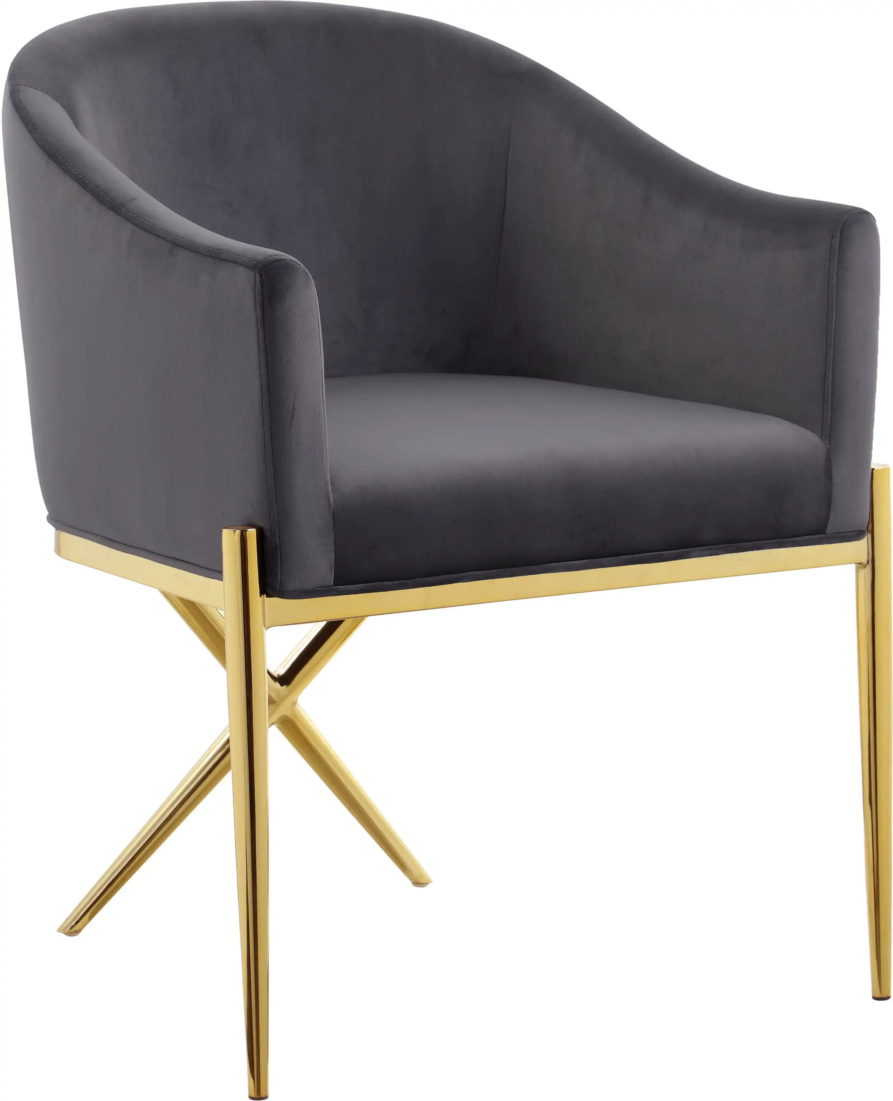 Xavier - Dining Chair with Gold Legs - Best Buy Furniture