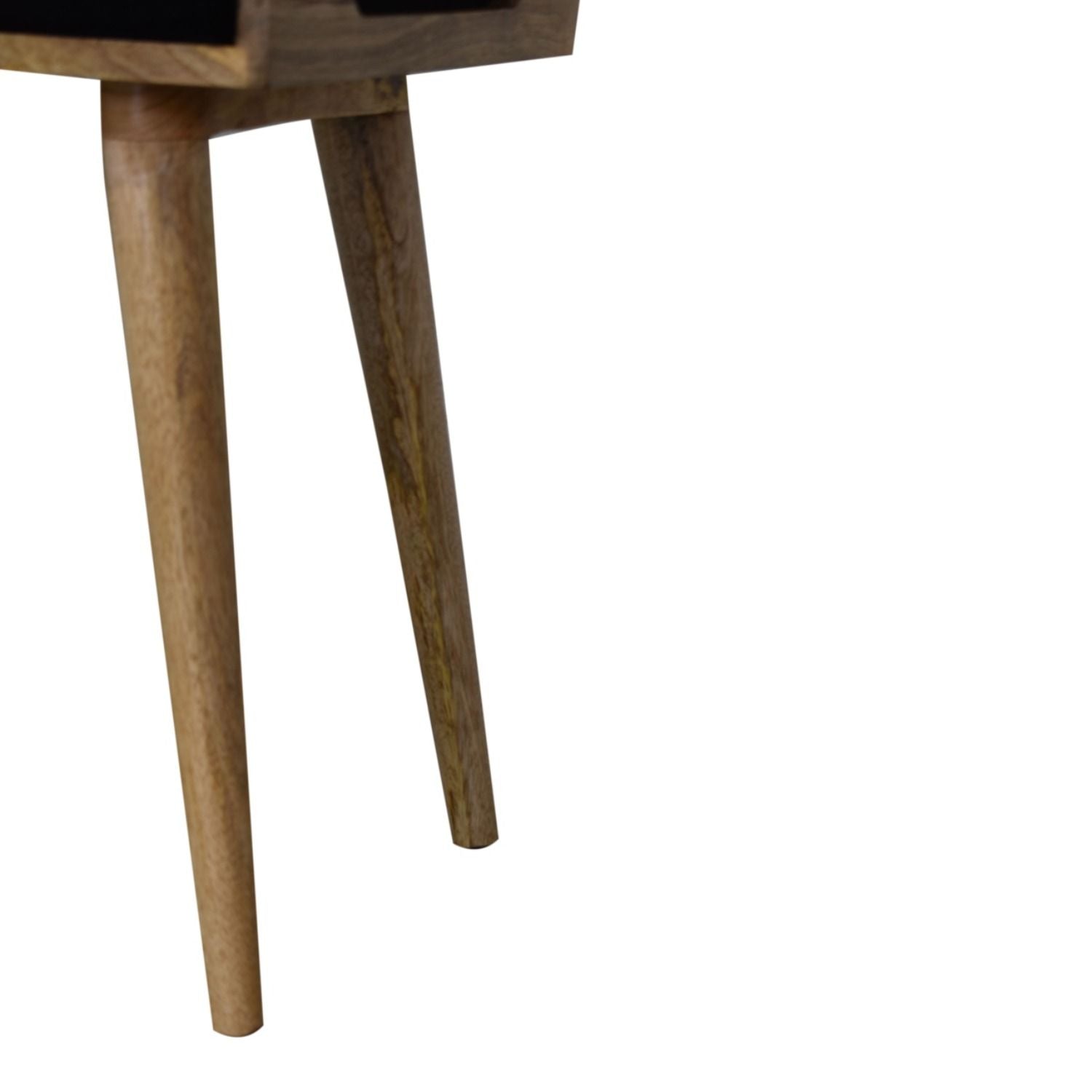 Velvet Tray Style Footstool - Black - Best Buy Furniture