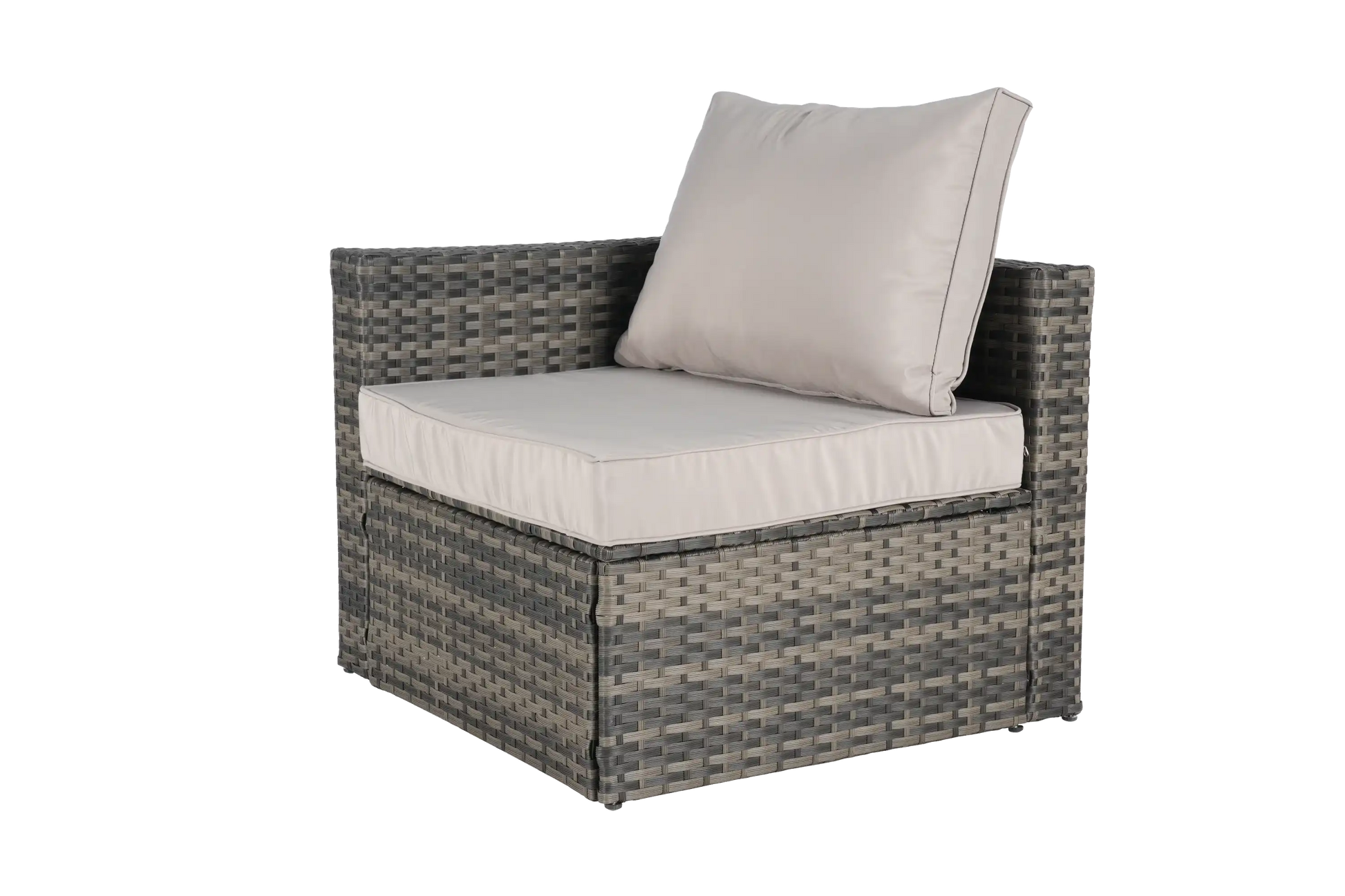 8 Piece L- Shaped Outdoor Patio Sofa Set with Ottoman & Glass Top Table - Best Buy Furniture