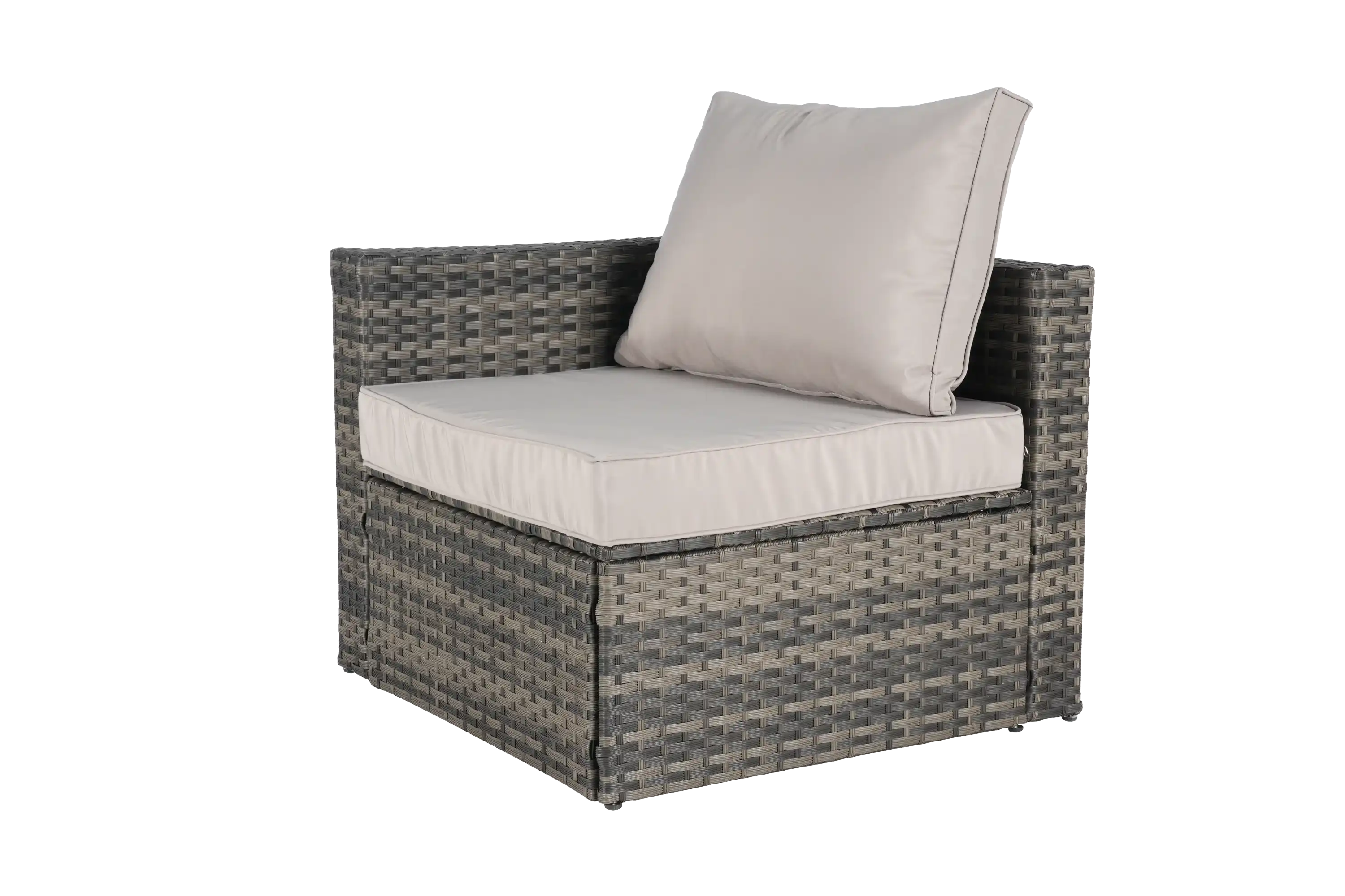8 Piece L- Shaped Outdoor Patio Sofa Set with Ottoman & Glass Top Table - Best Buy Furniture
