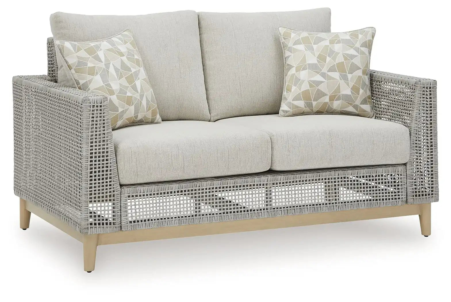 Seton Creek - Loveseat With Cushion - Gray - Best Buy Furniture
