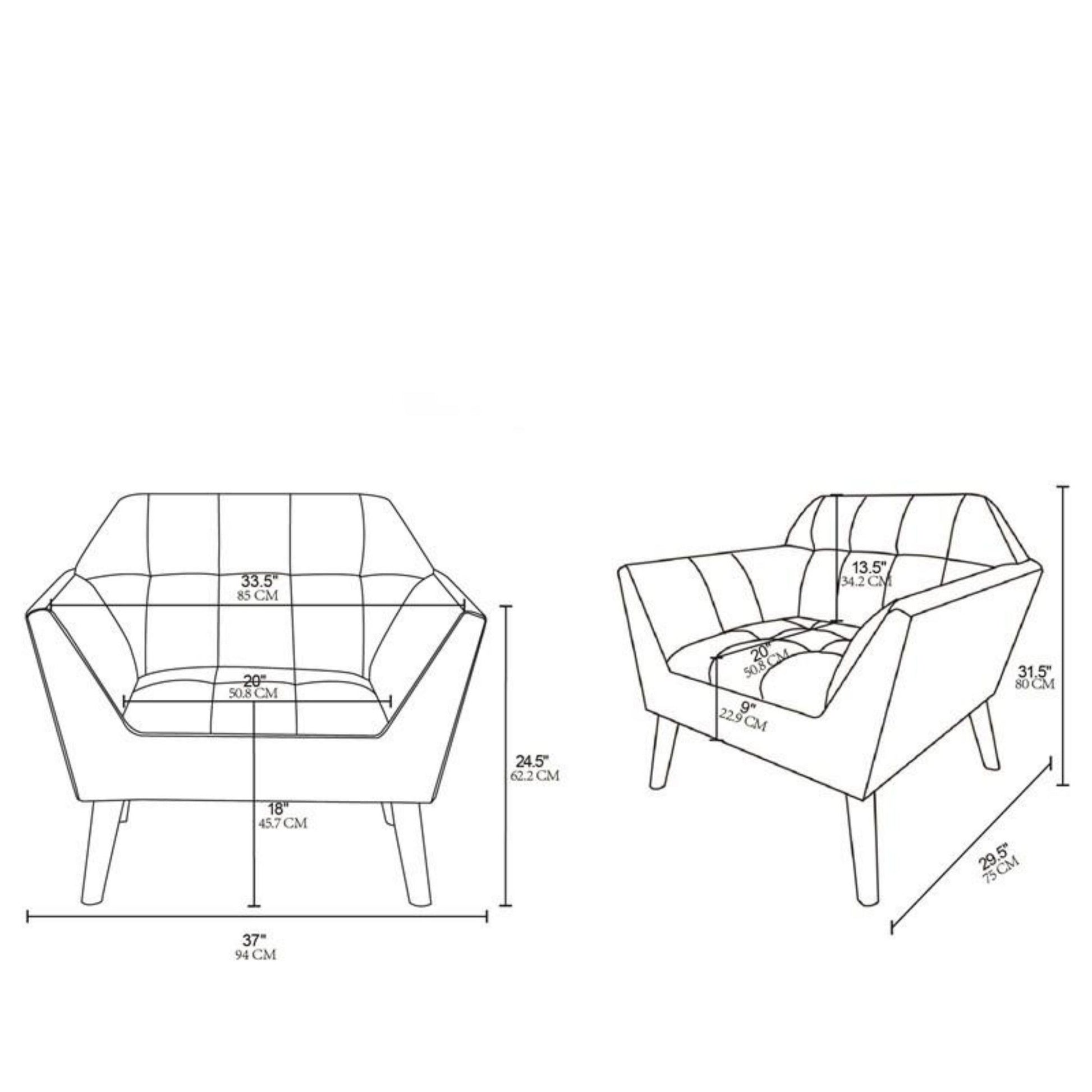 Modern Lounge Chair With Button Tufting - Best Buy Furniture