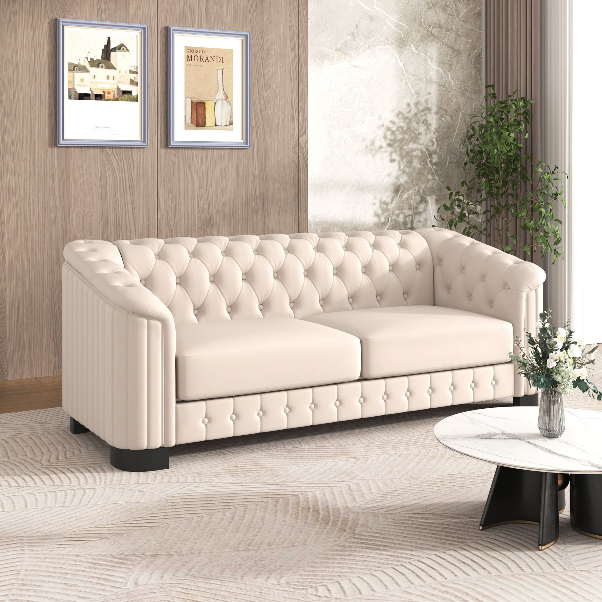 Sofa With Thick Removable Seat Cushion, 3 Seater - Best Buy Furniture