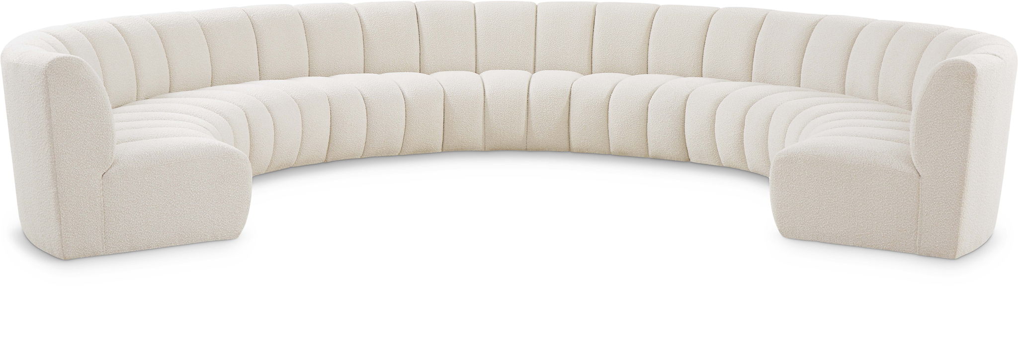 Infinity - 9 Piece Boucle Modular Sectional - Best Buy Furniture