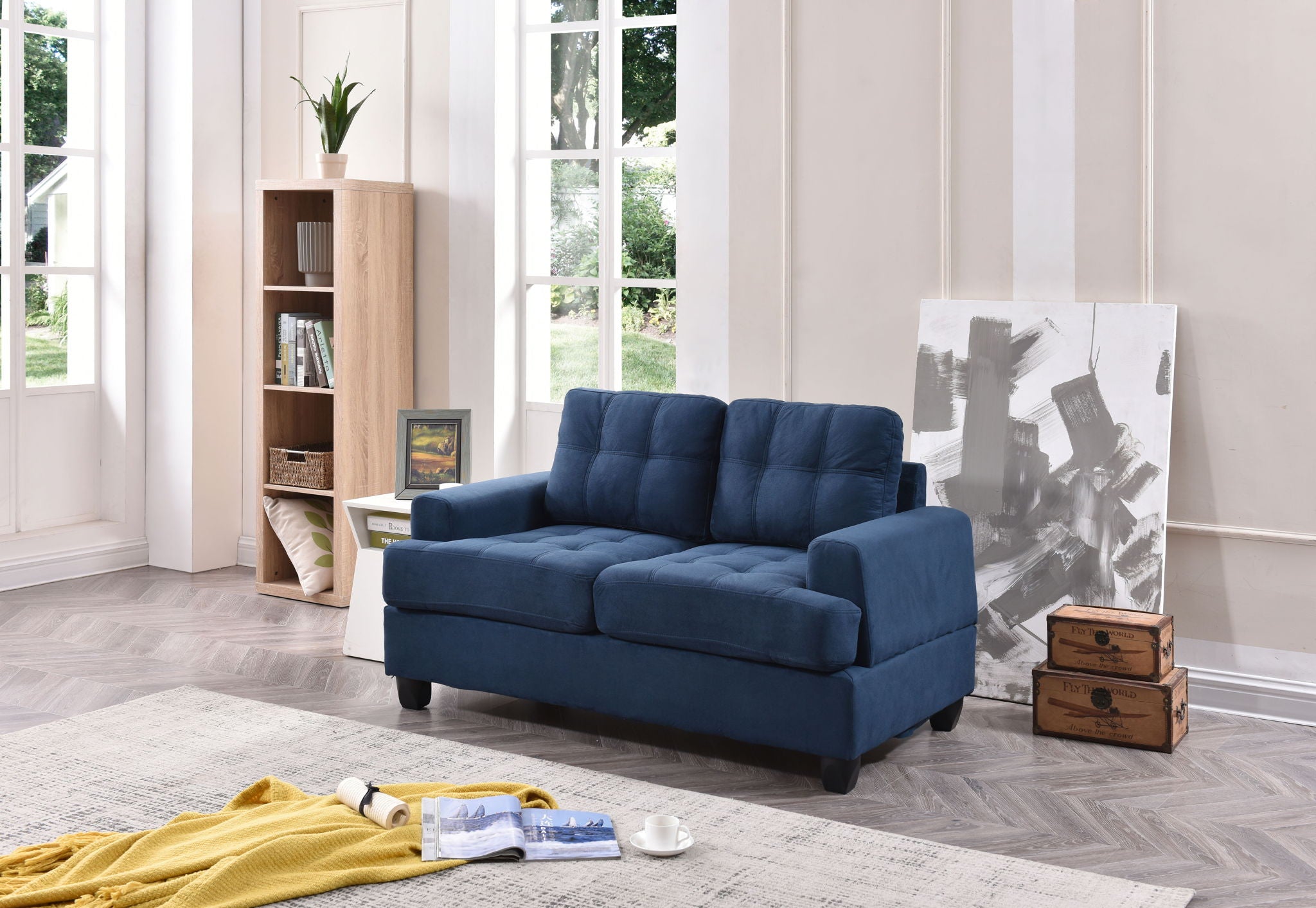 Stylish Transitional Loveseat For Two - Best Buy Furniture