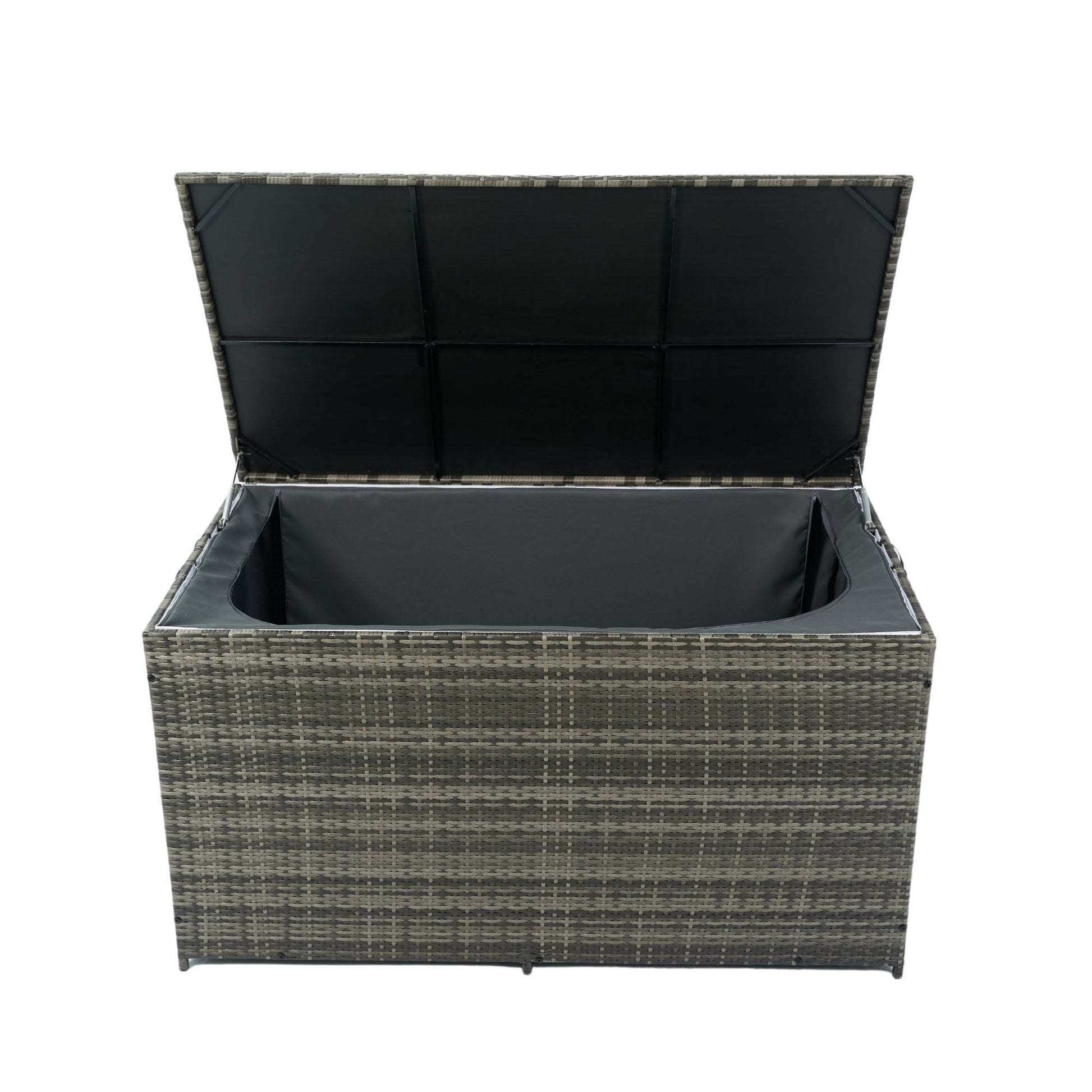 Outdoor Storage Box, Wicker Patio Deck Boxes With Lid, Outdoor Cushion Storage For Kids Toys, Pillows, Towel, Wicker - Best Buy Furniture