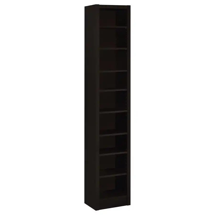 Eliam - 8-Shelf Bookcase - Cappuccino - Best Buy Furniture