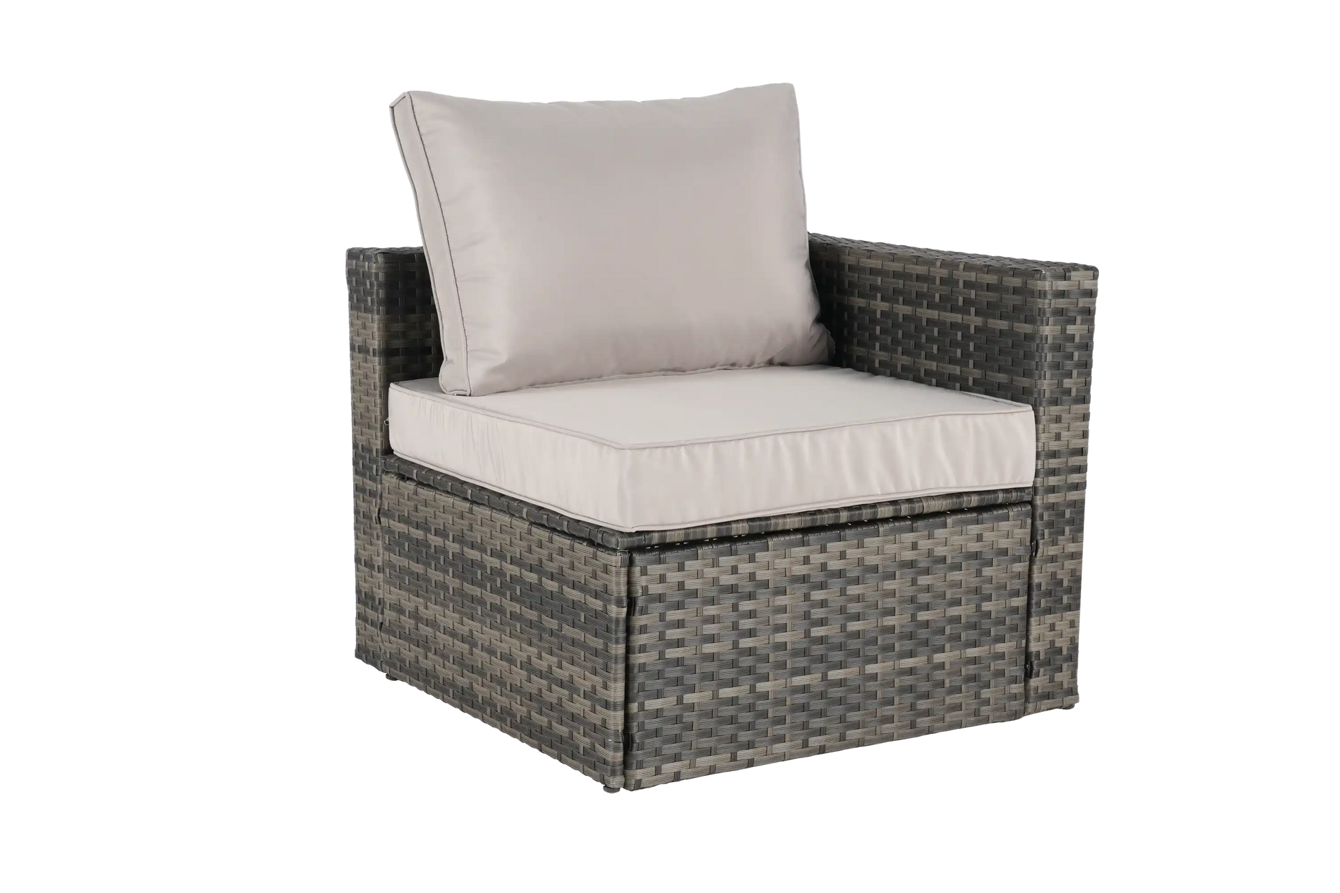8 Piece L- Shaped Outdoor Patio Sofa Set with Ottoman & Glass Top Table - Best Buy Furniture