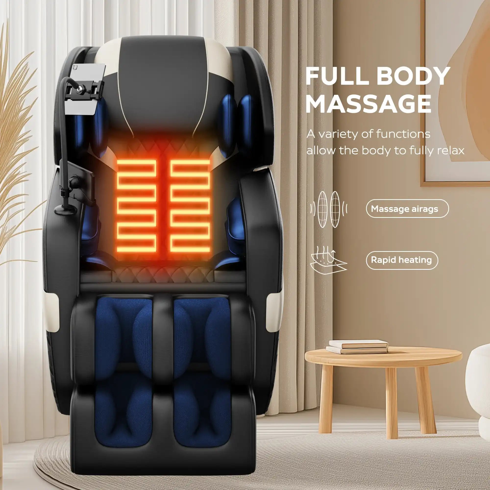 Massage Chair Recliner with Zero Gravity | Full Body Air Pressure - Best Buy Furniture