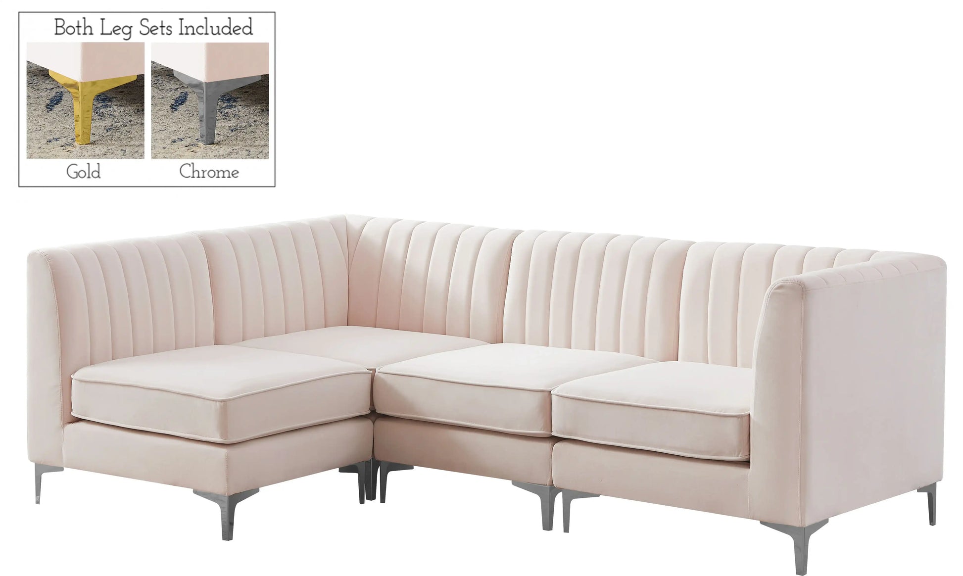 Alina - 4 Piece Modular L-Shaped Sectional - Best Buy Furniture