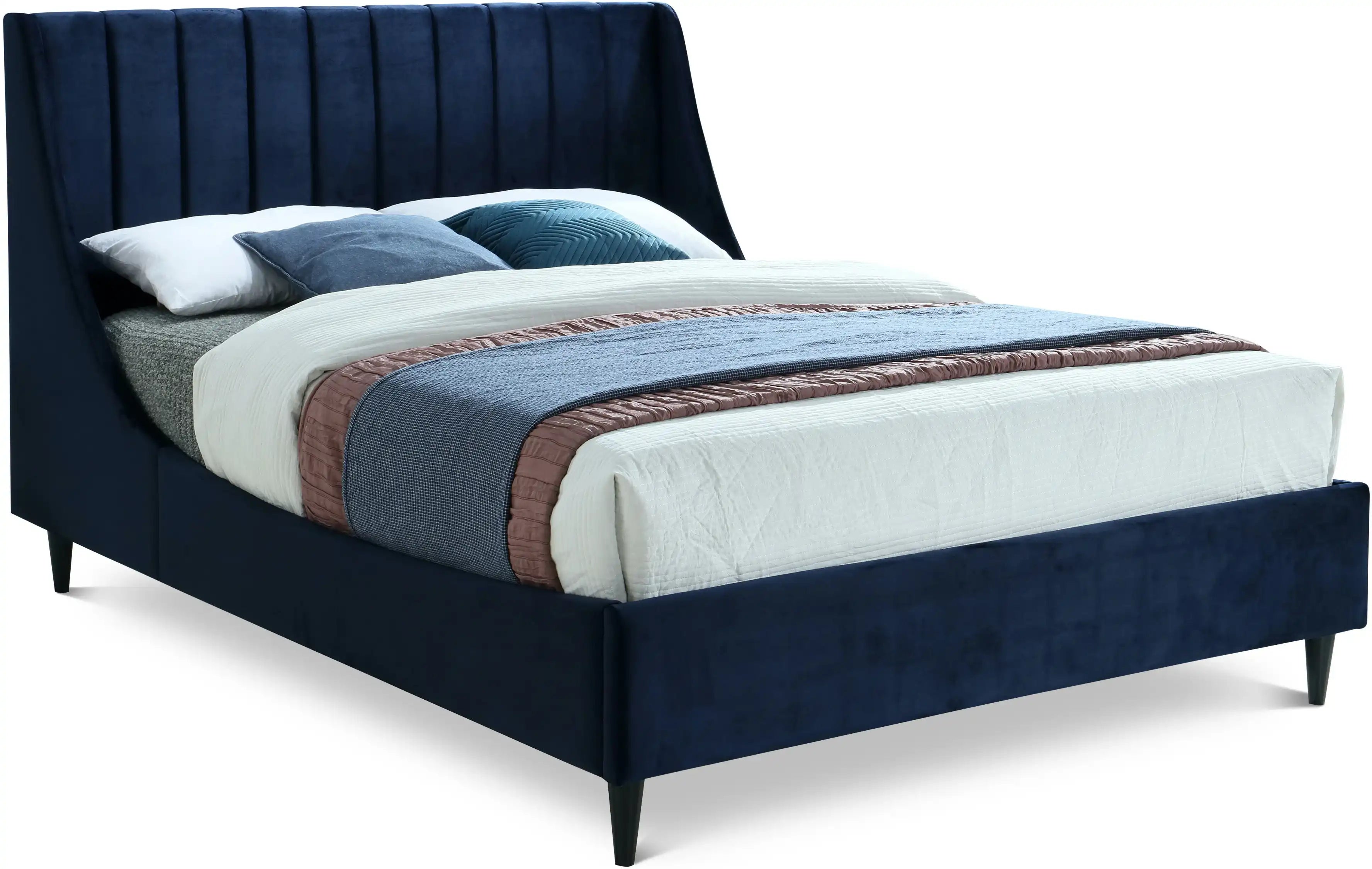 Eva - Velvet Bed - Best Buy Furniture