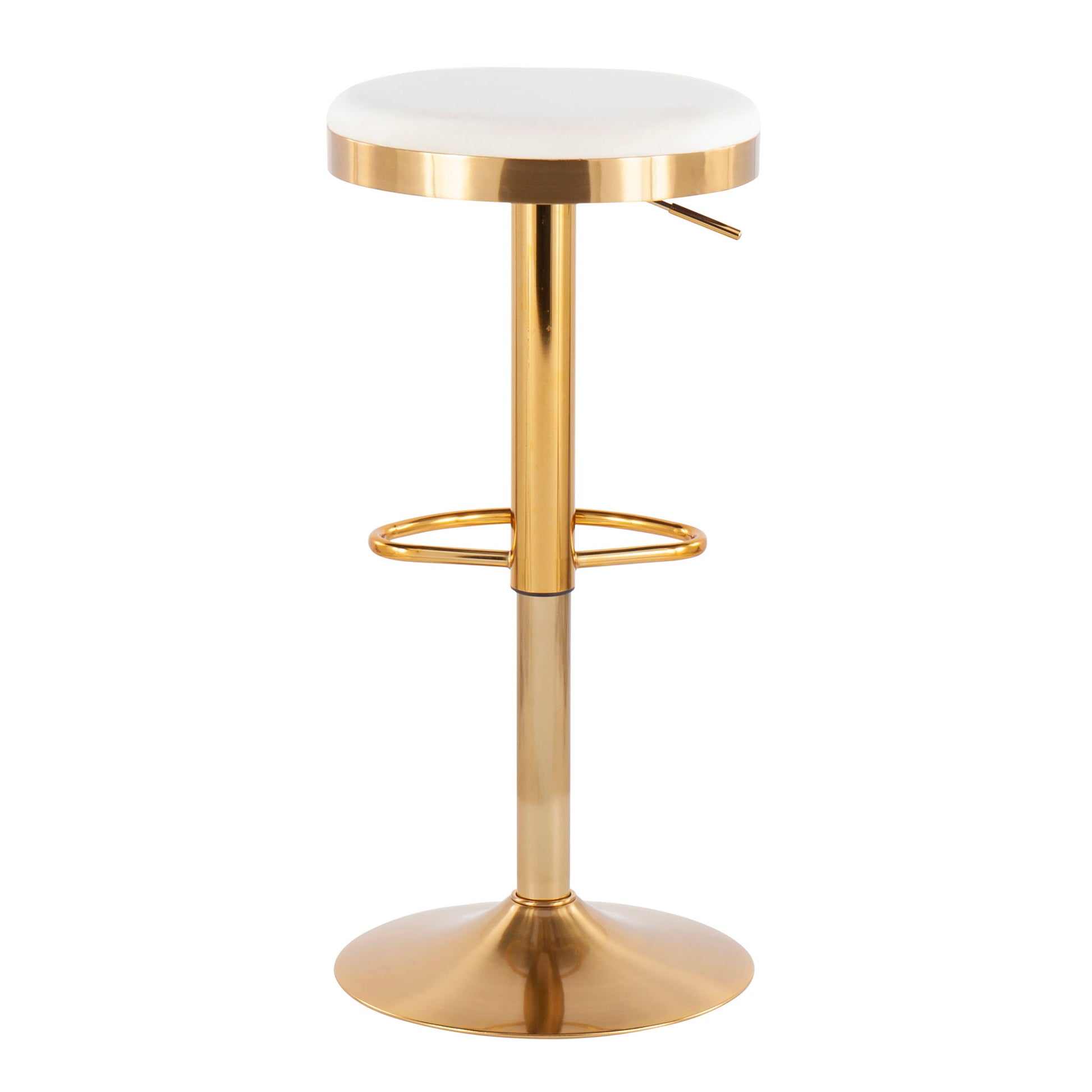 Dakota - Contemporary Upholste Adjustable Barstool (Set of 2) - Best Buy Furniture