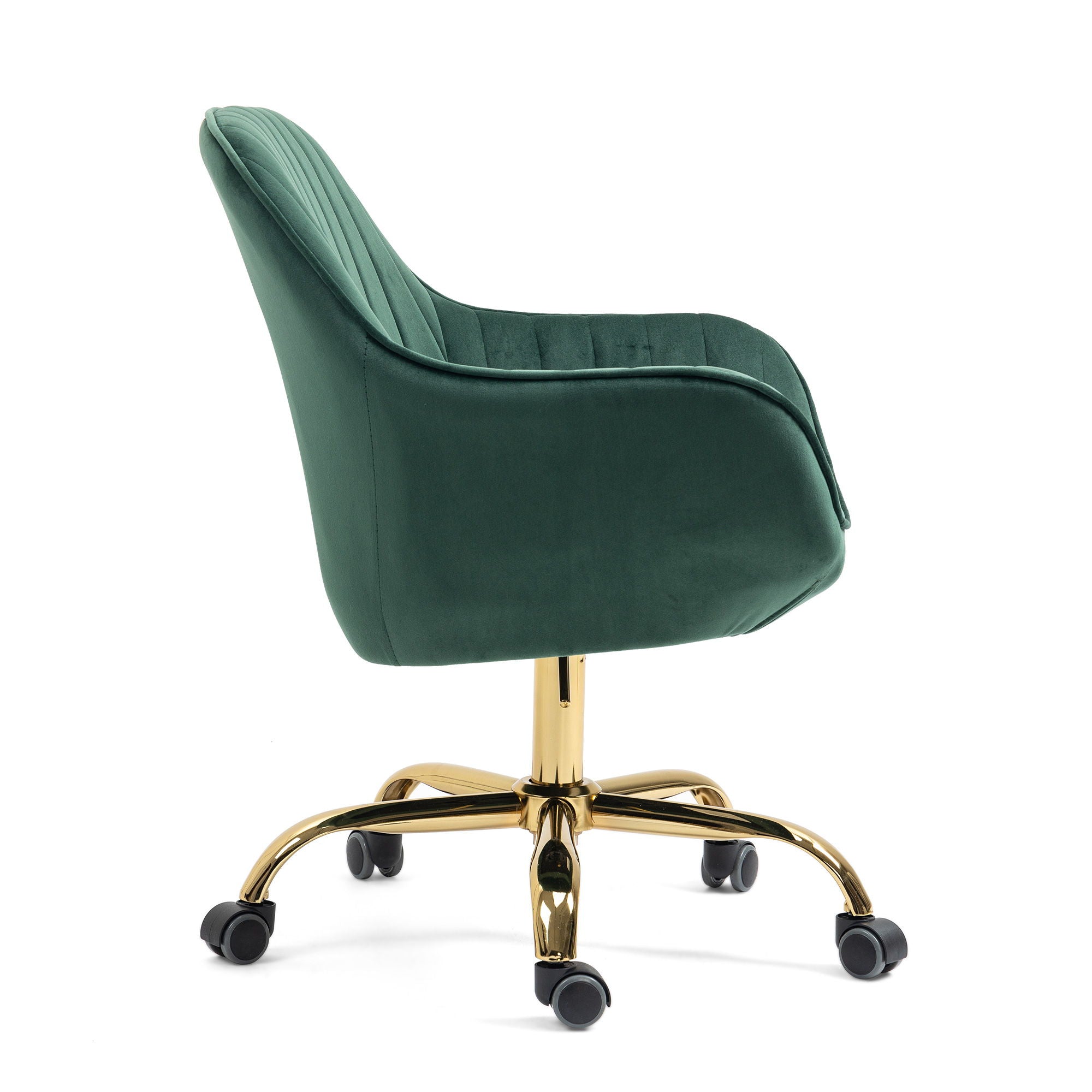Swivel Chair With High Back, Adjustable Working Chair With Golden Base - Best Buy Furniture