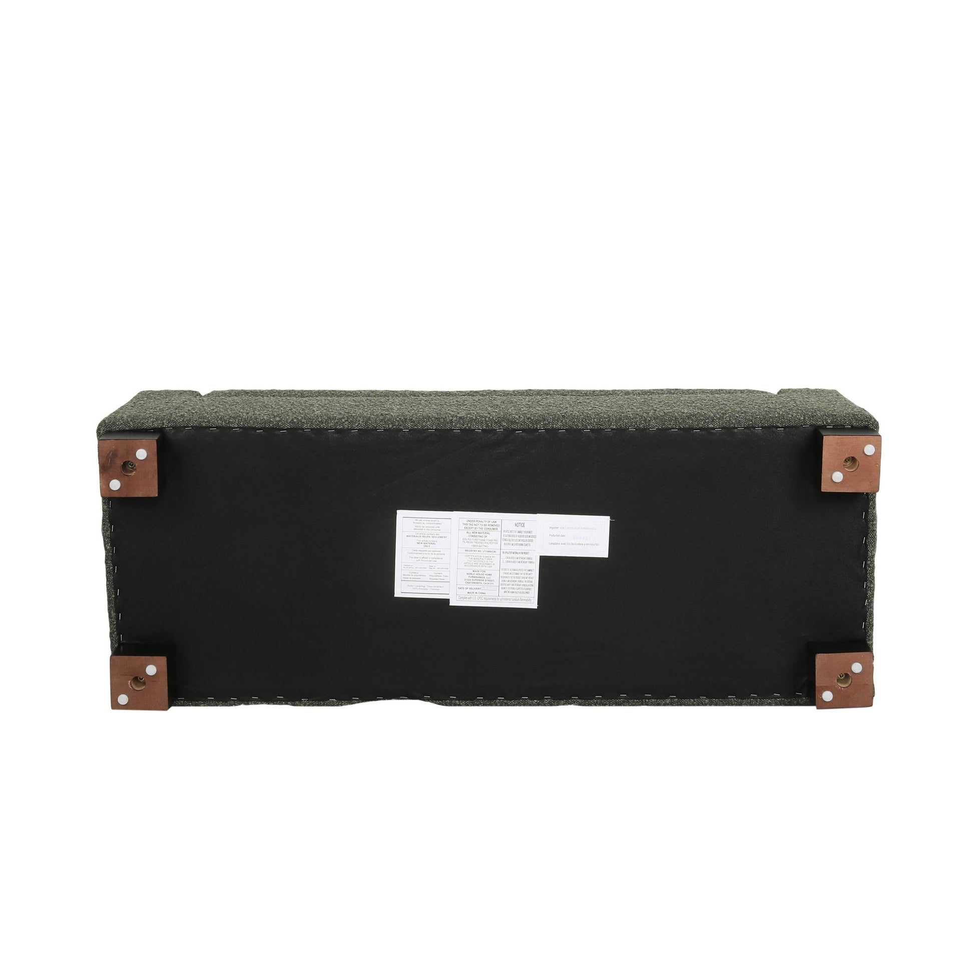 Textured Fabric Ottoman Bench With Hinged Lid - Best Buy Furniture