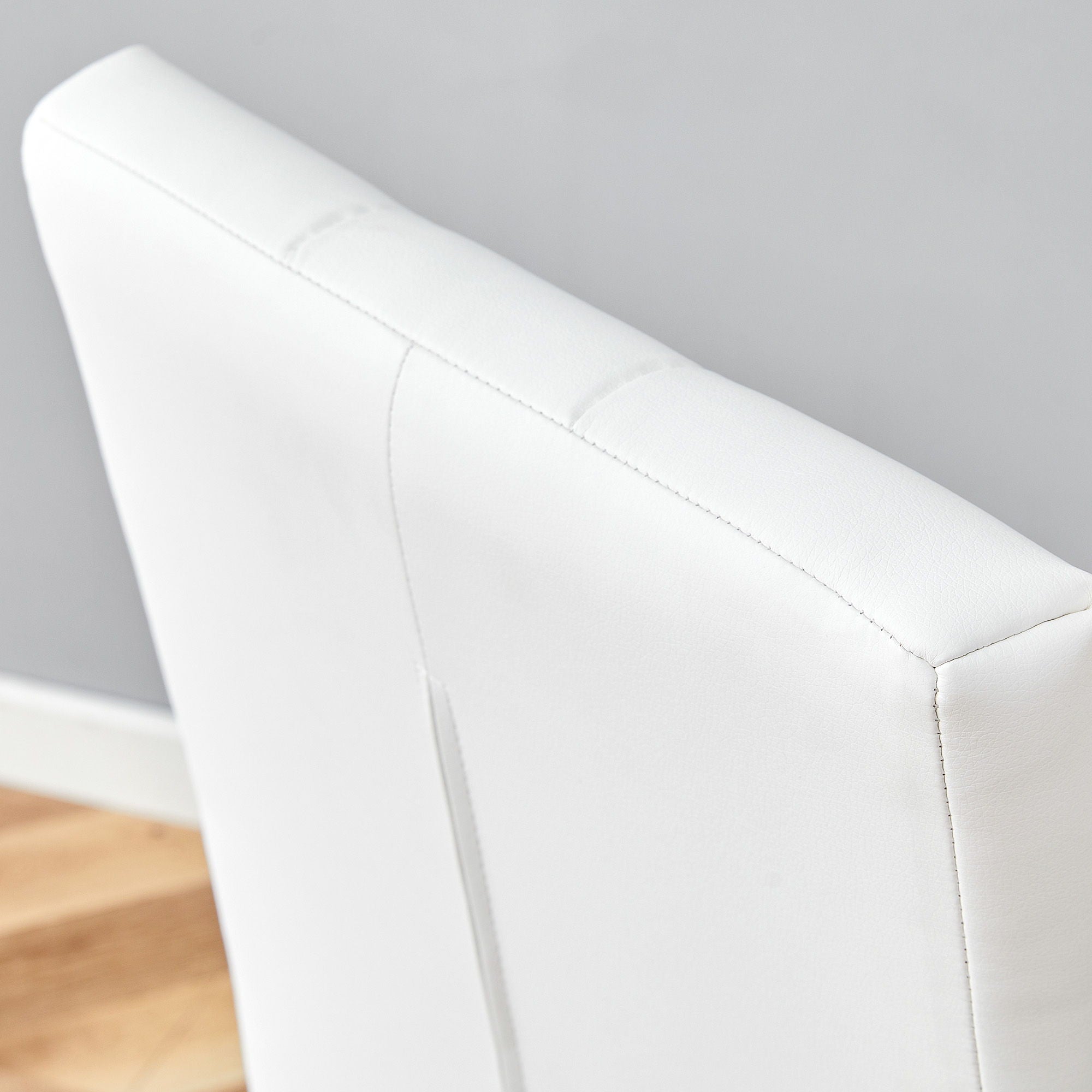 Vintage Style Armless Dining Chairs Set With Grid And Buckle Design - Best Buy Furniture