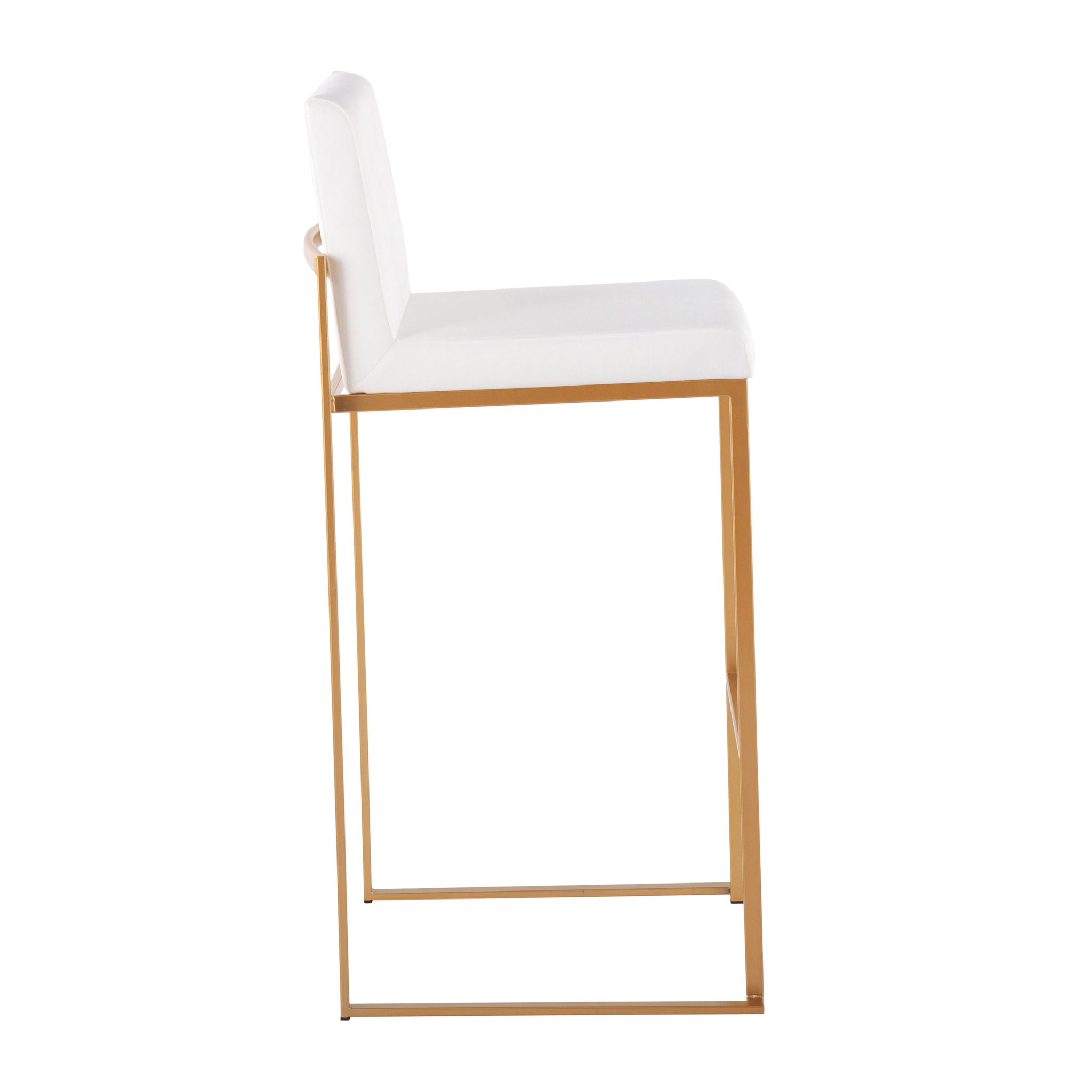 Fuji - Contemporary Design High Back Barstool (Set of 2) - Best Buy Furniture