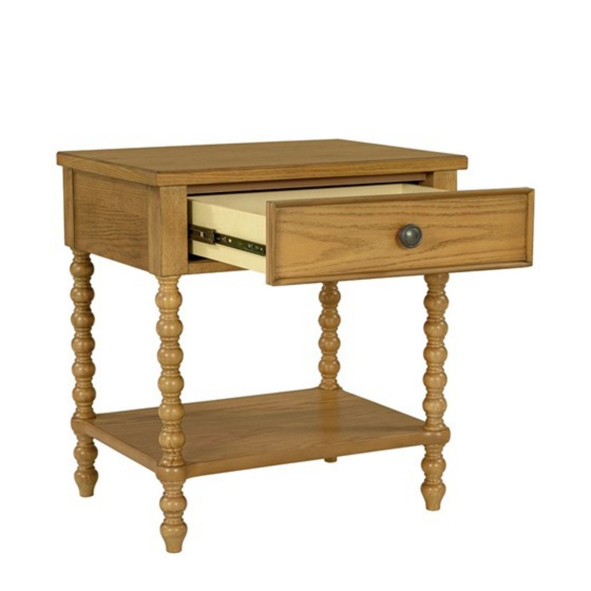 Traditional Durable Nightstand Table With Drawer And Shelf - Best Buy Furniture
