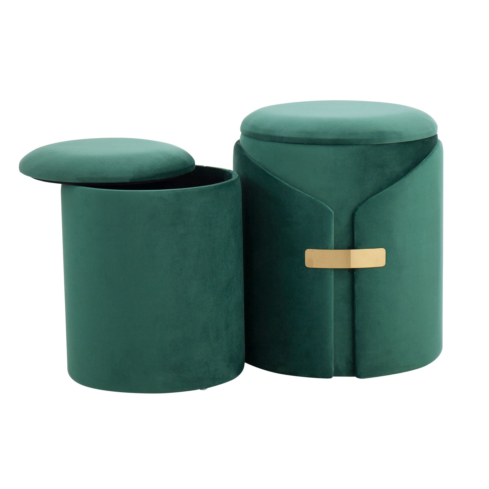 Dahlia - Contemporary / Glam Nesting Ottoman Set - Best Buy Furniture