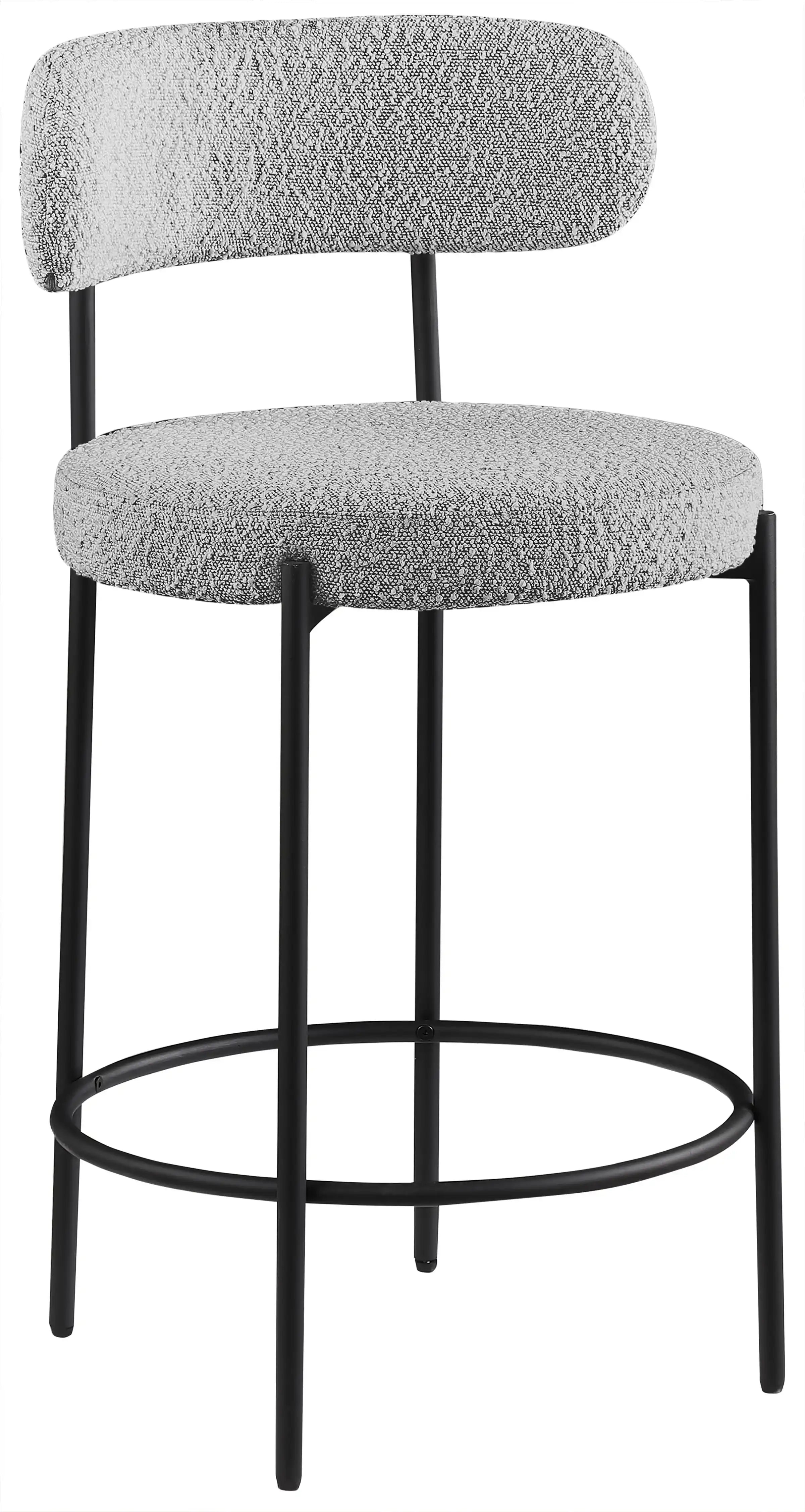 Beacon - Boucle Fabric Stool (Set of 2) - Best Buy Furniture