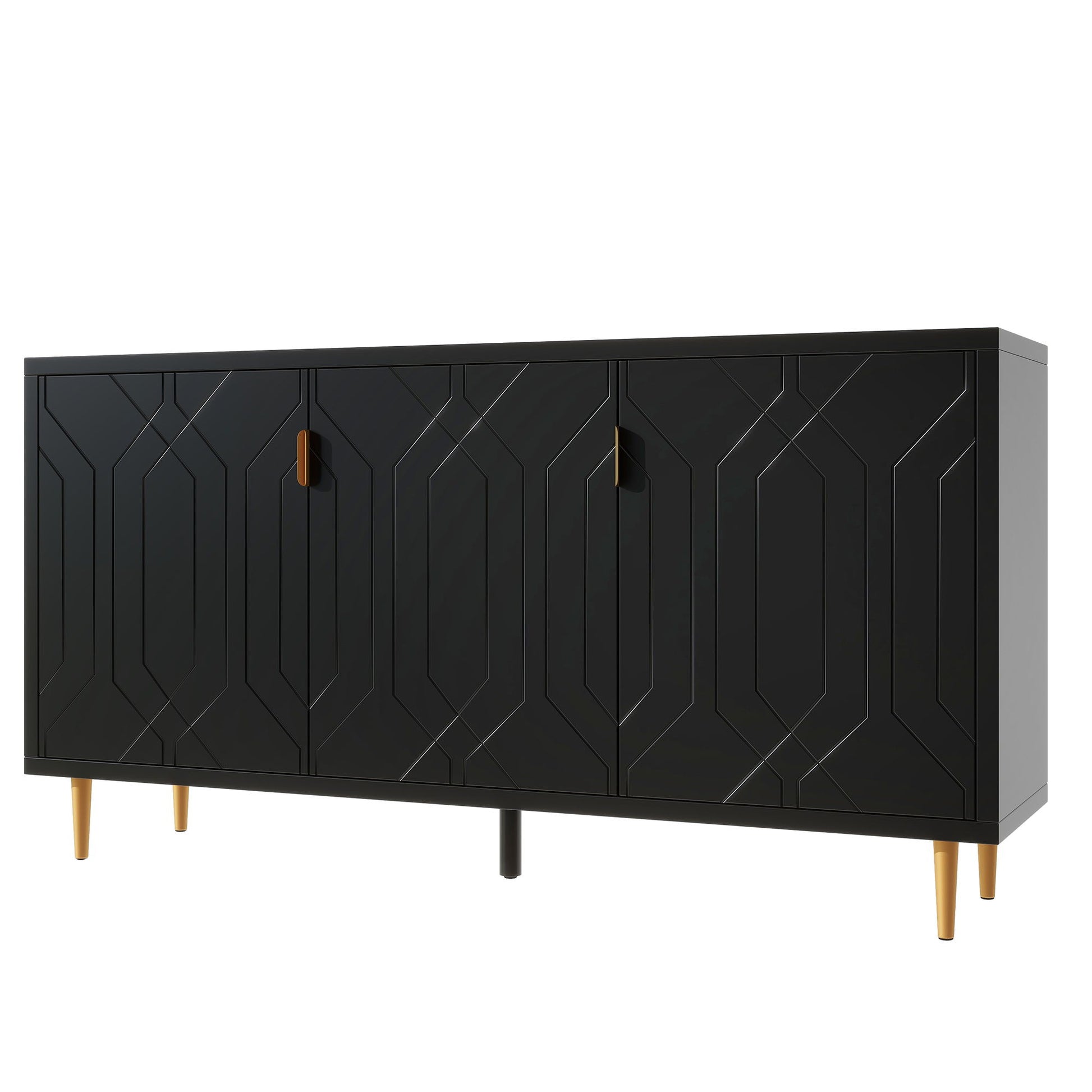 Modern TV Stand With 3 Doors And Adjustable Shelves - Best Buy Furniture