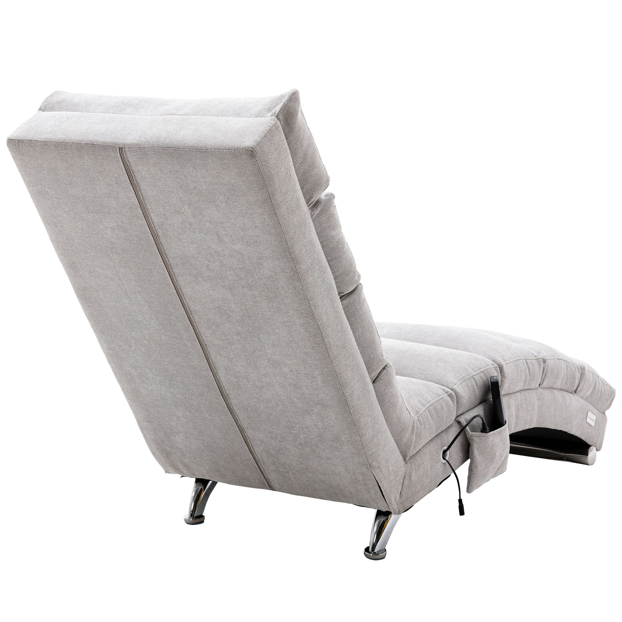 Massage Chaise Lounge Indoor With Remote Control, Ergonomic Electric Massage Lounger - Best Buy Furniture